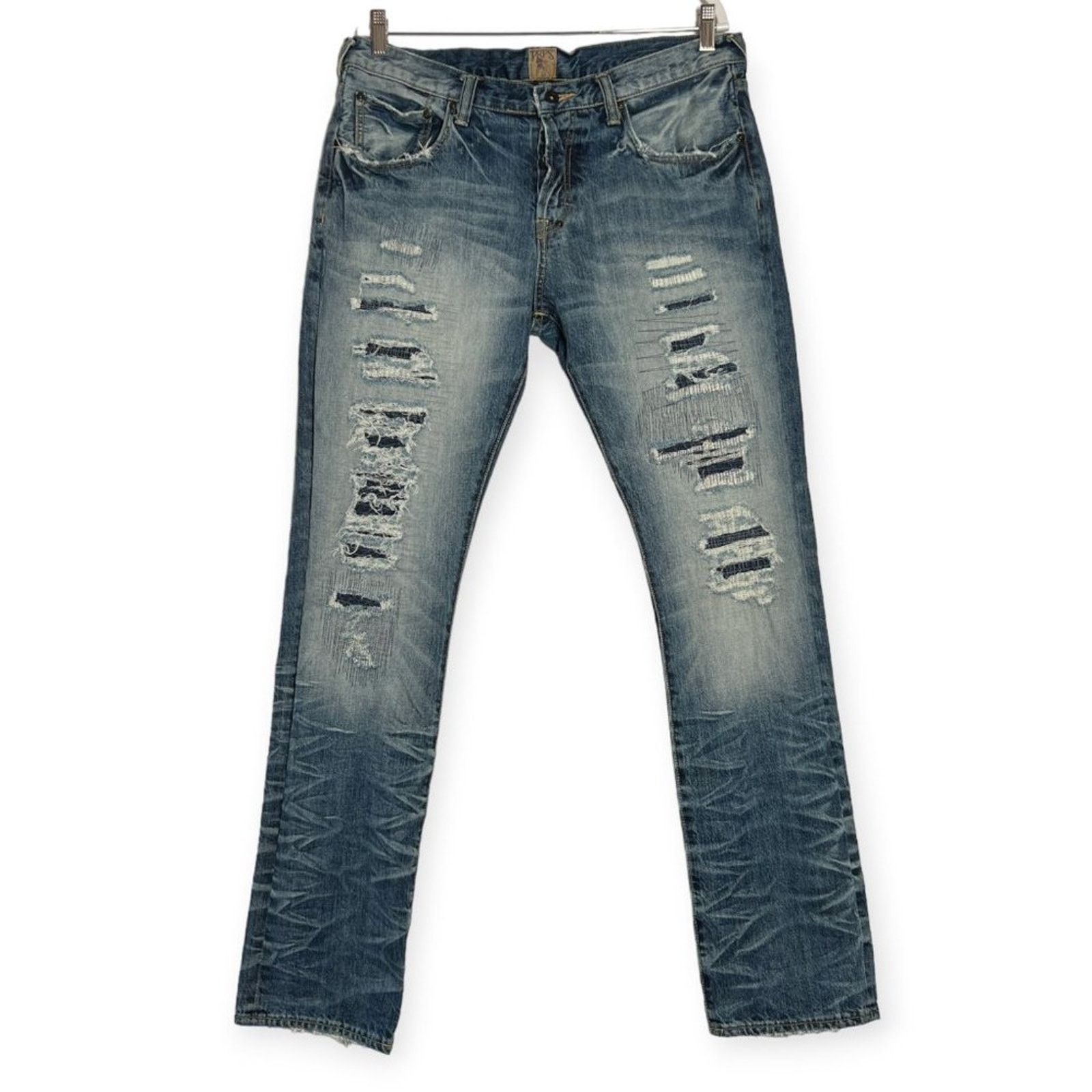 Prps PRPS Goods Demon Slim Jeans Size 36x34 Ripped Whiskered Size US 36 / EU 52 - 1 Thumbnail
