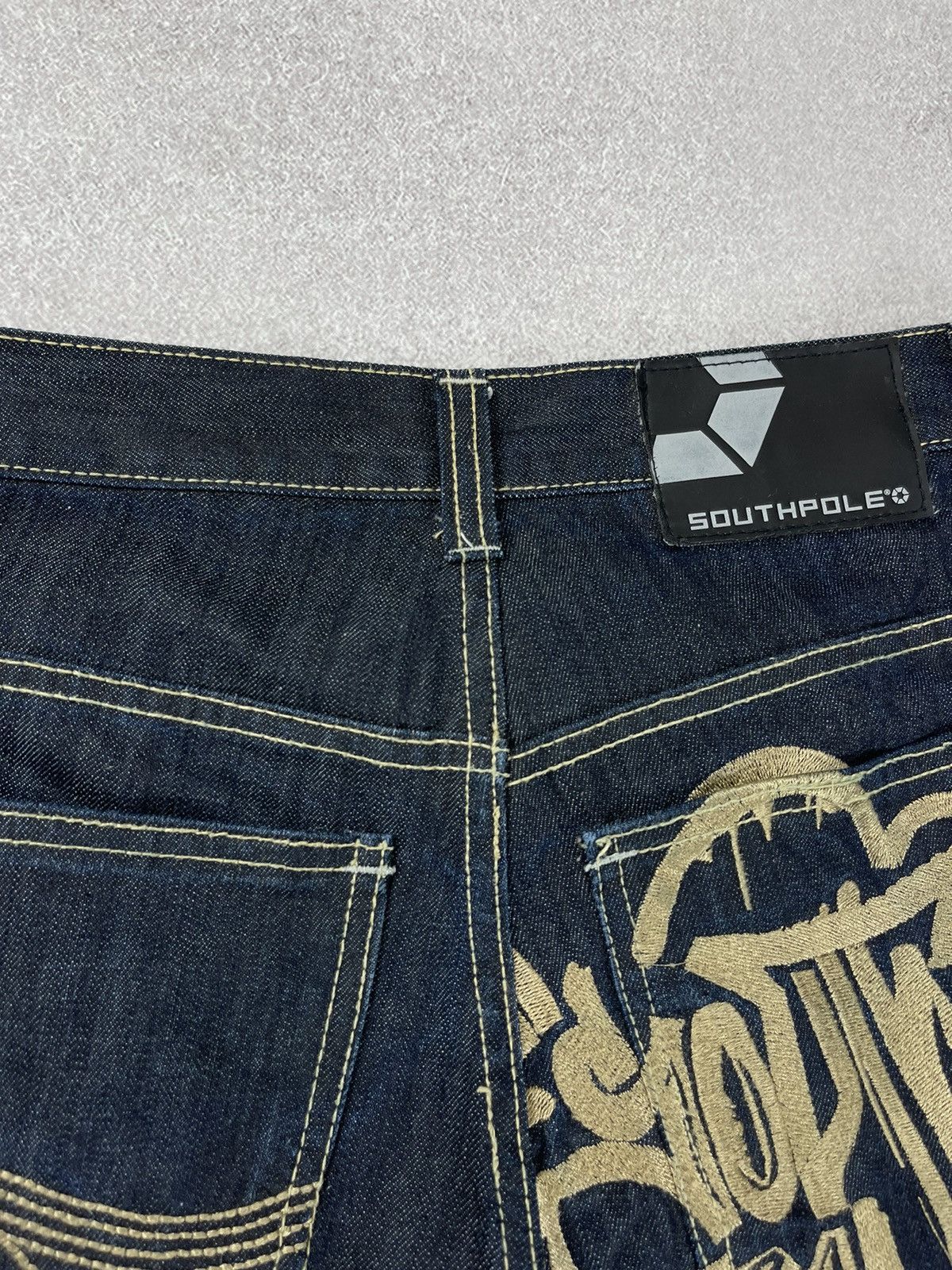Southpole Southpole Washed Blue Rap Baggy Denim Shorts Size 31 Size US 31 - 13 Thumbnail
