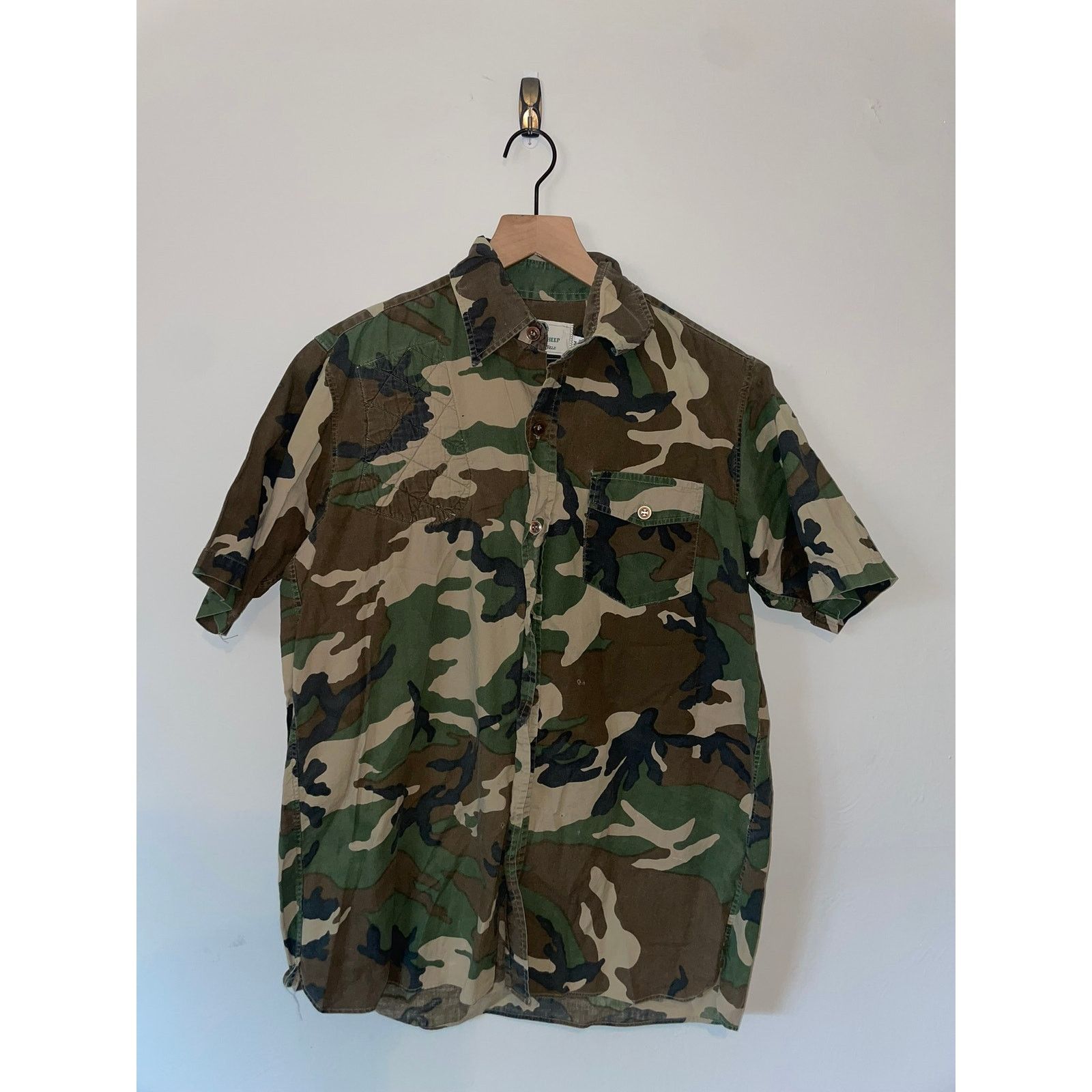 Black Sheep Vintage Camo Button Up Shirt Black Sheep Green Medium Size US M / EU 48-50 / 2 - 1 Thumbnail