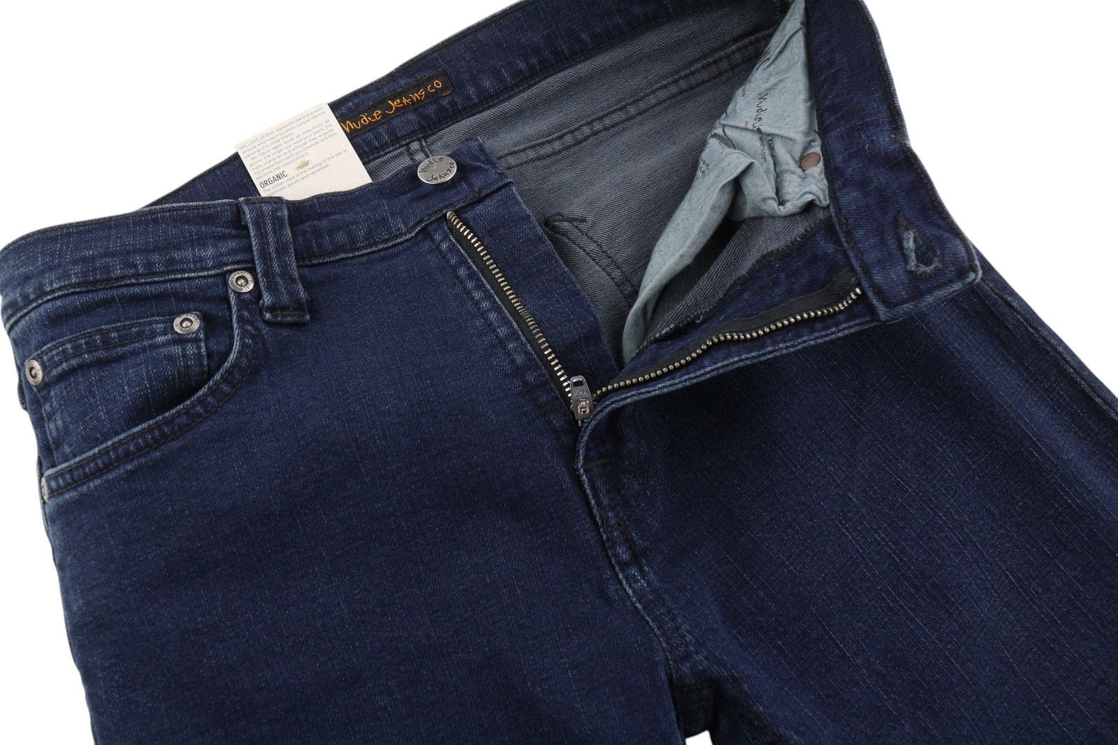 Nudie Jeans HIGH KAI W29/L30 Organic Dark Blue Jeans 86093 Size US 29 - 4 Thumbnail