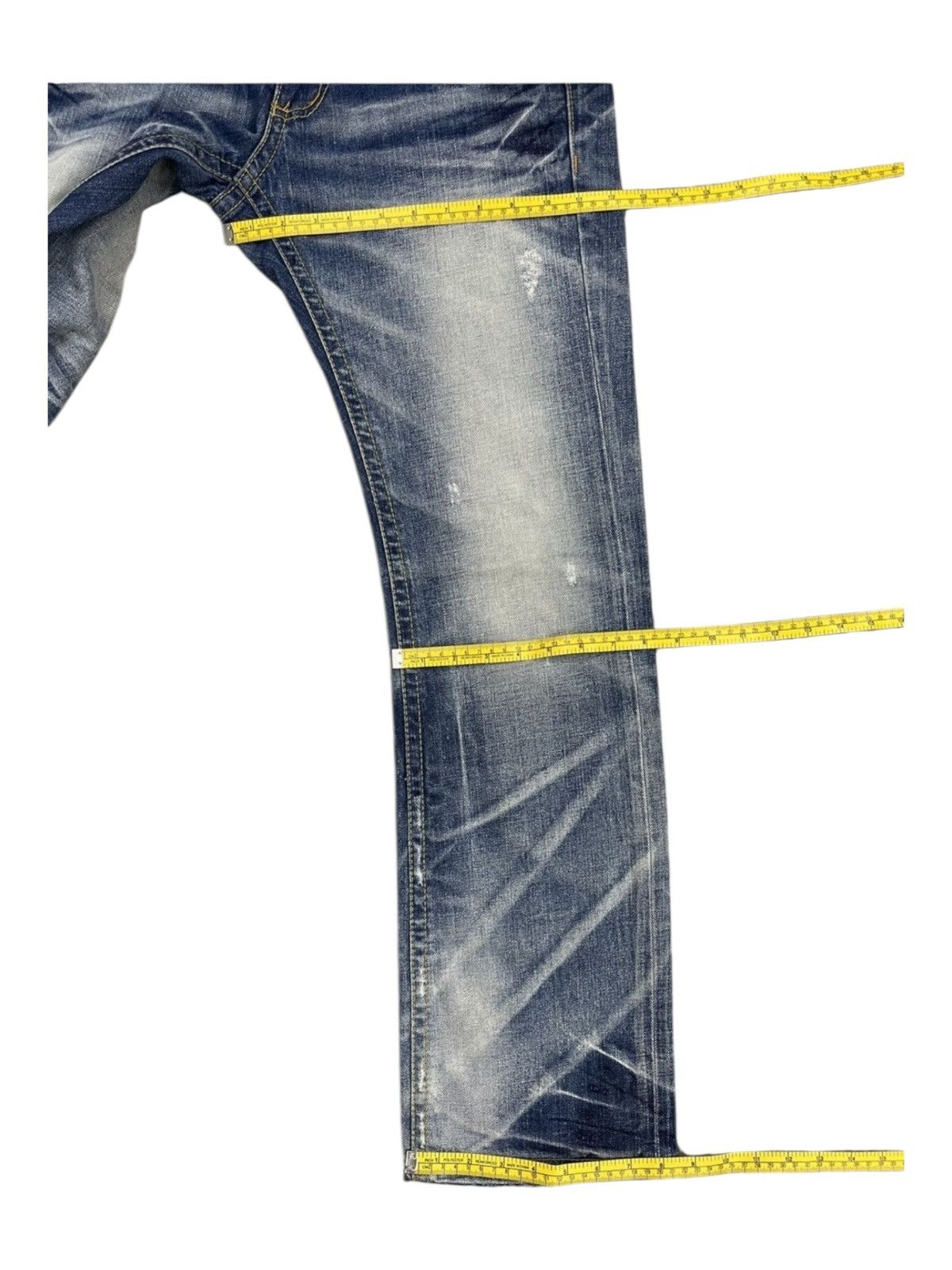 Japanese Brand Lolita Jeans by Concert Club Y2K Distressed Flared Denim Size US 31 - 16 Thumbnail