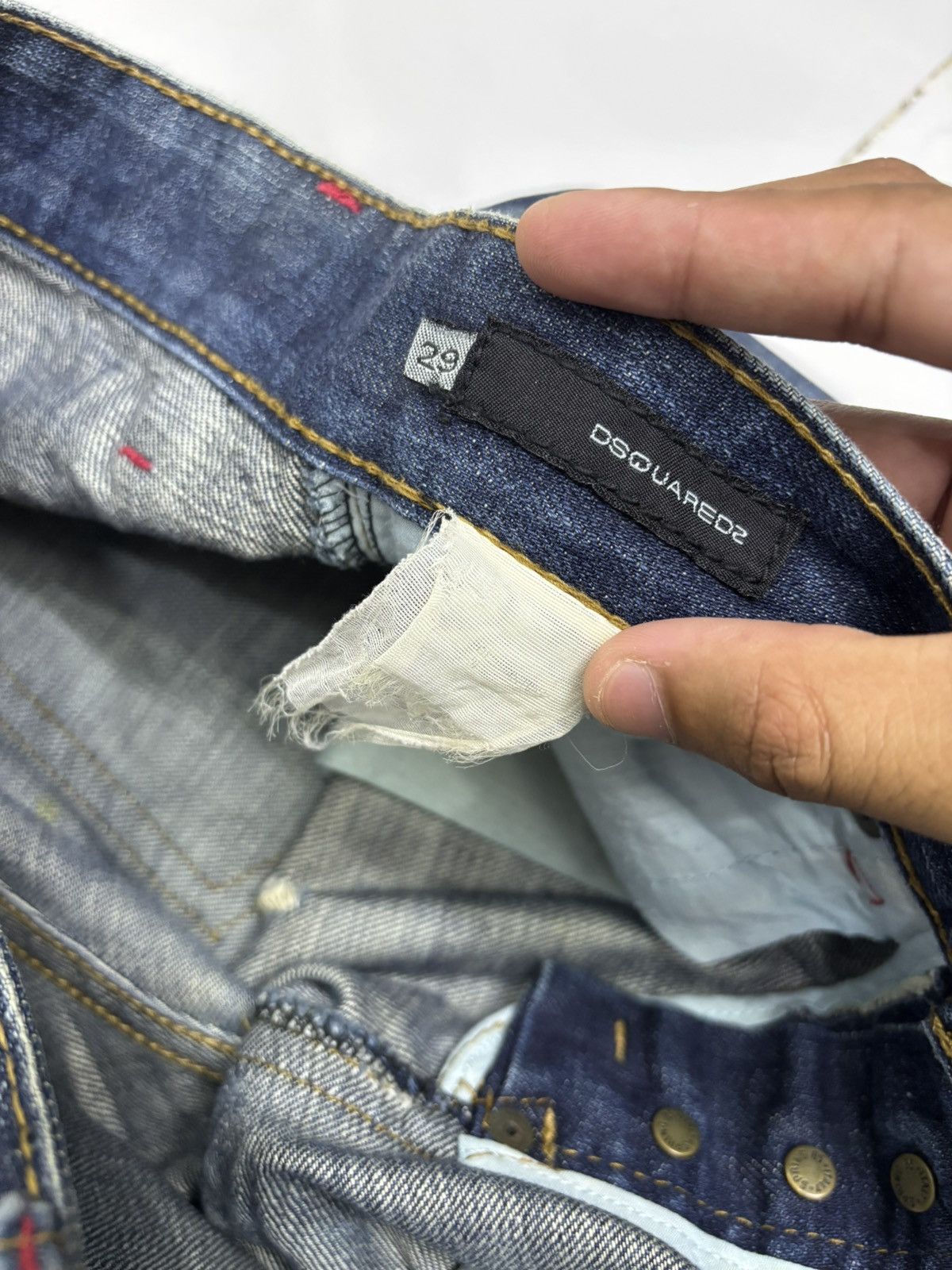 Dsquared2 🔥DSQUARED2 TRIBAL CROWN DISTRESSED DENIM JEANS Size US 30 / EU 46 - 11 Thumbnail
