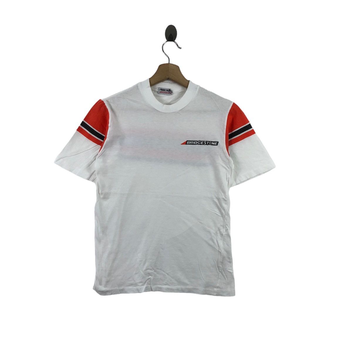 Vintage Vintage 80s BRIDGESTONE Racing T-Shirt Motosports Honda Y Size US S / EU 44-46 / 1 - 1 Thumbnail