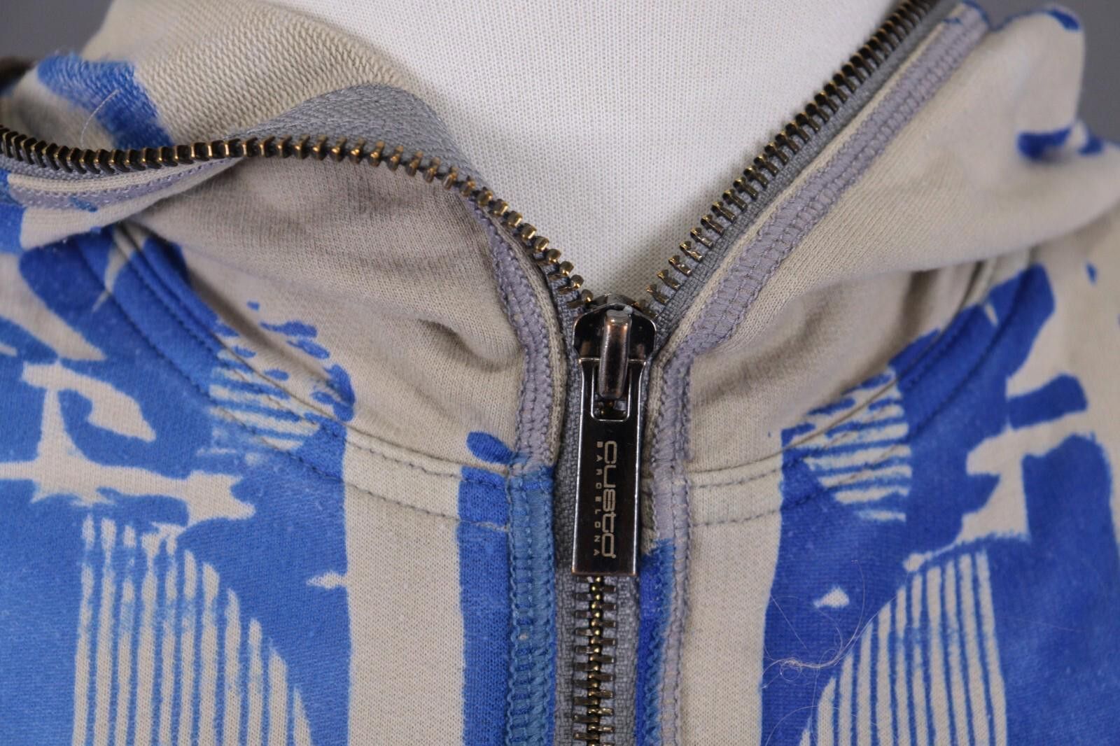 Custo Barcelona Custo Barcelona Blue Printed Hooded Jacket Sweater Size M / US 6-8 / IT 42-44 - 4 Thumbnail