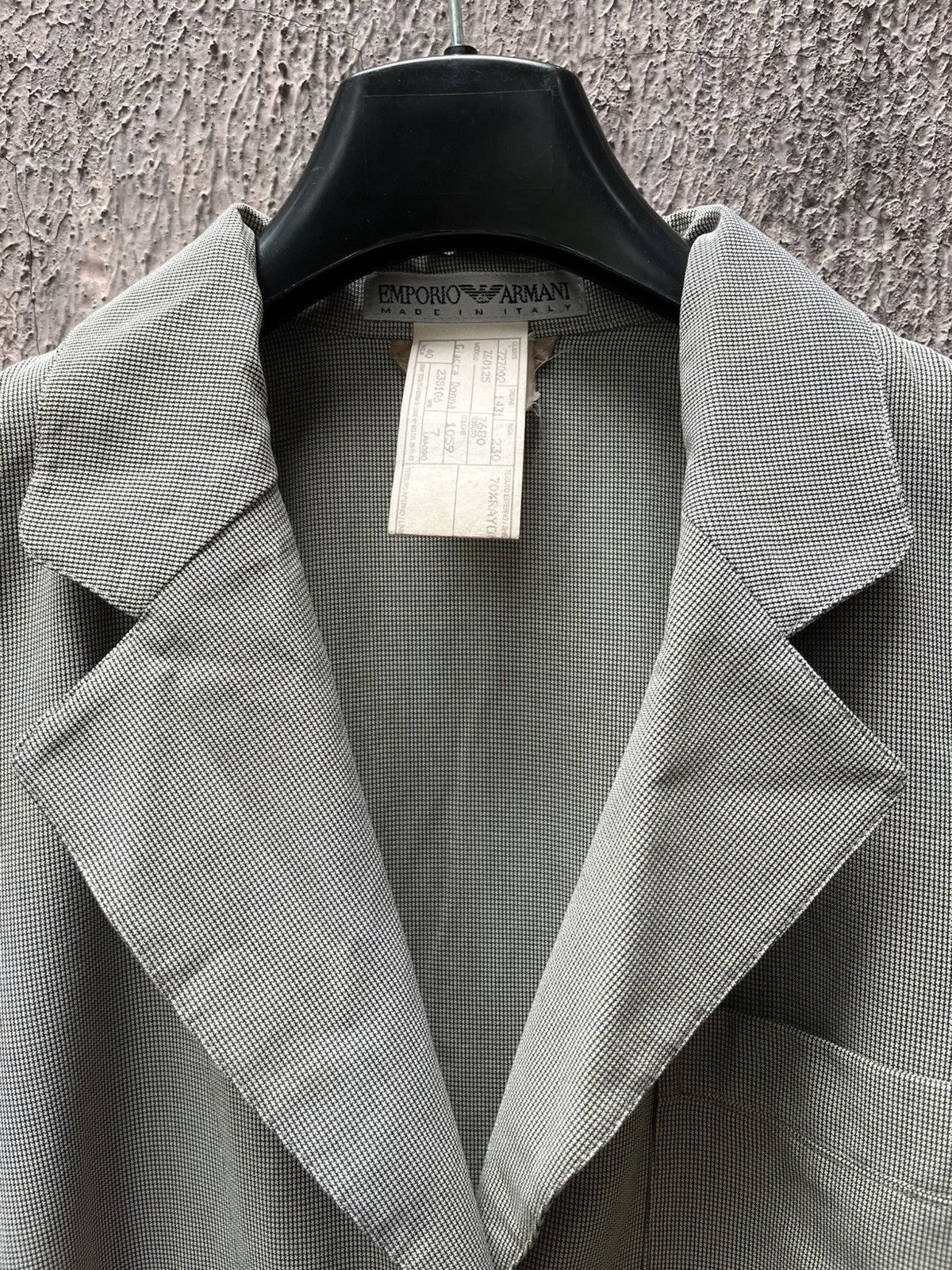 Emporio Armani Vintage Emperio Armani Grey Size 40R - 4 Thumbnail