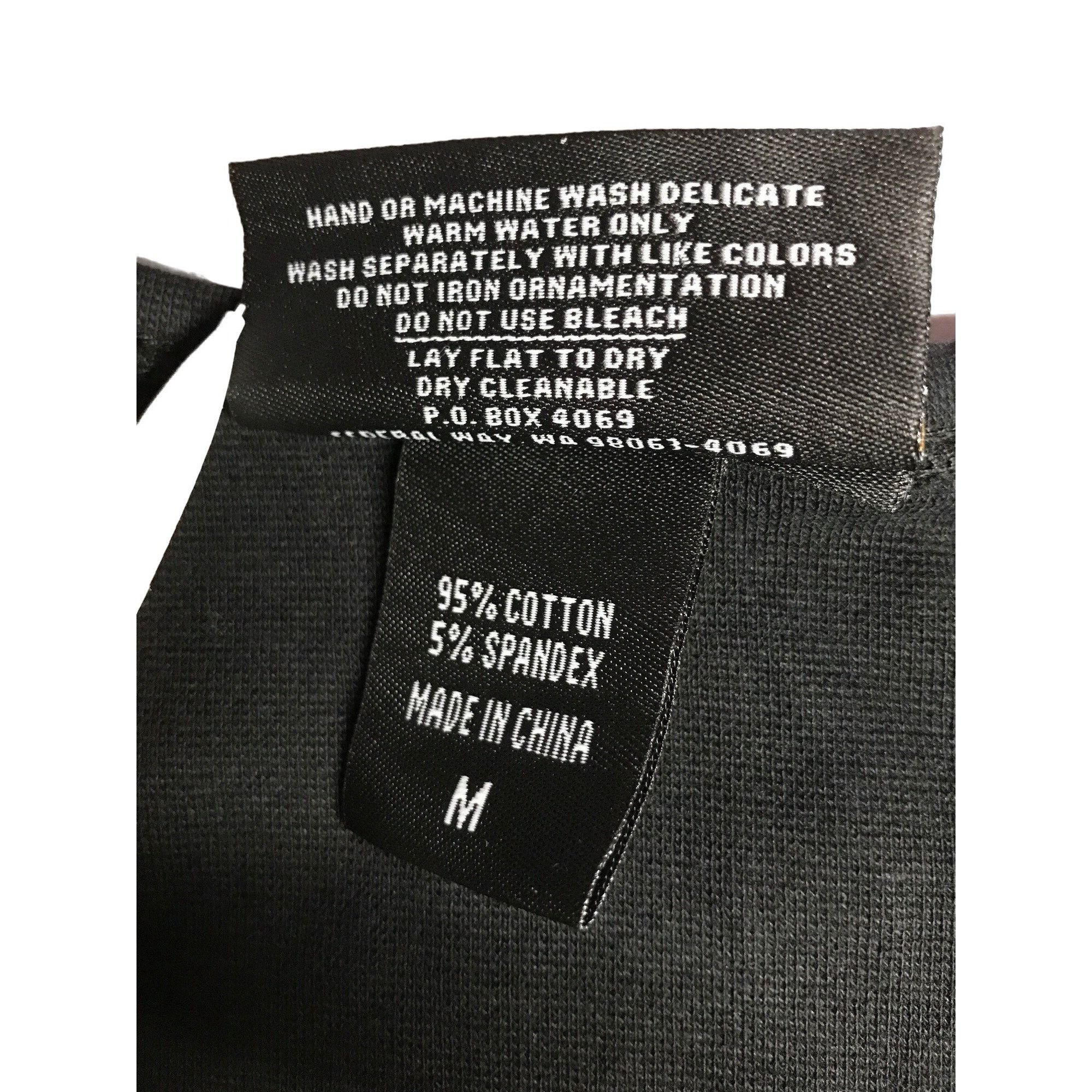 Vintage Christine Alexander Medium Black Cotton Blend Shirt Top Tee Size M / US 6-8 / IT 42-44 - 8 Thumbnail