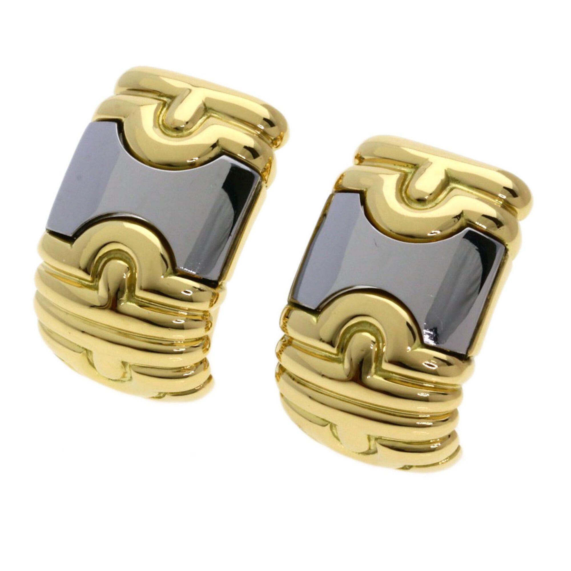 Bvlgari Bvlgari Parentesi Earrings, 18K Yellow Gold/Stainless Steel, Women's Size ONE SIZE - 1 Thumbnail
