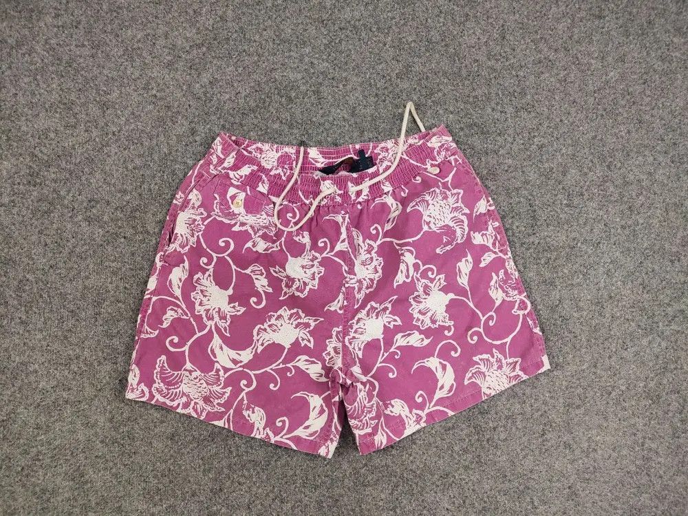 Polo Ralph Lauren Polo Ralph Lauren Pink Flowers Canvas Nylon Shorts Vintage Size US 32 / EU 48 - 4 Thumbnail