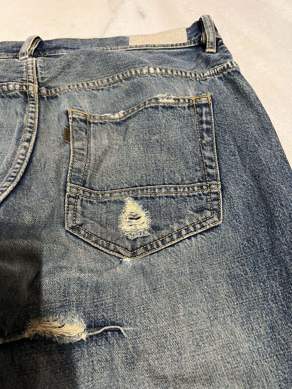 Hysteric Glamour × If Six Was Nine × Japanese Brand 🌈90’s union made sacrifice Distress mud Wash Jean Japan Size US 39 - 18 Thumbnail