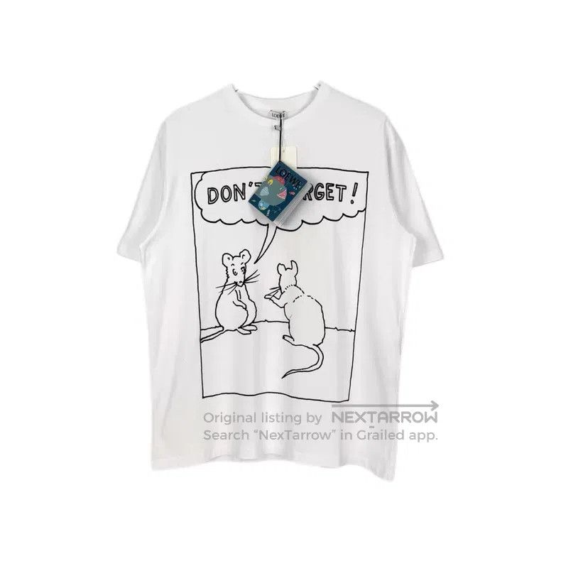 Loewe Loewe White Classic Embroidered Logo Moomin Pattern Short Size XS / US 0-2 / IT 36-38 - 1 Thumbnail