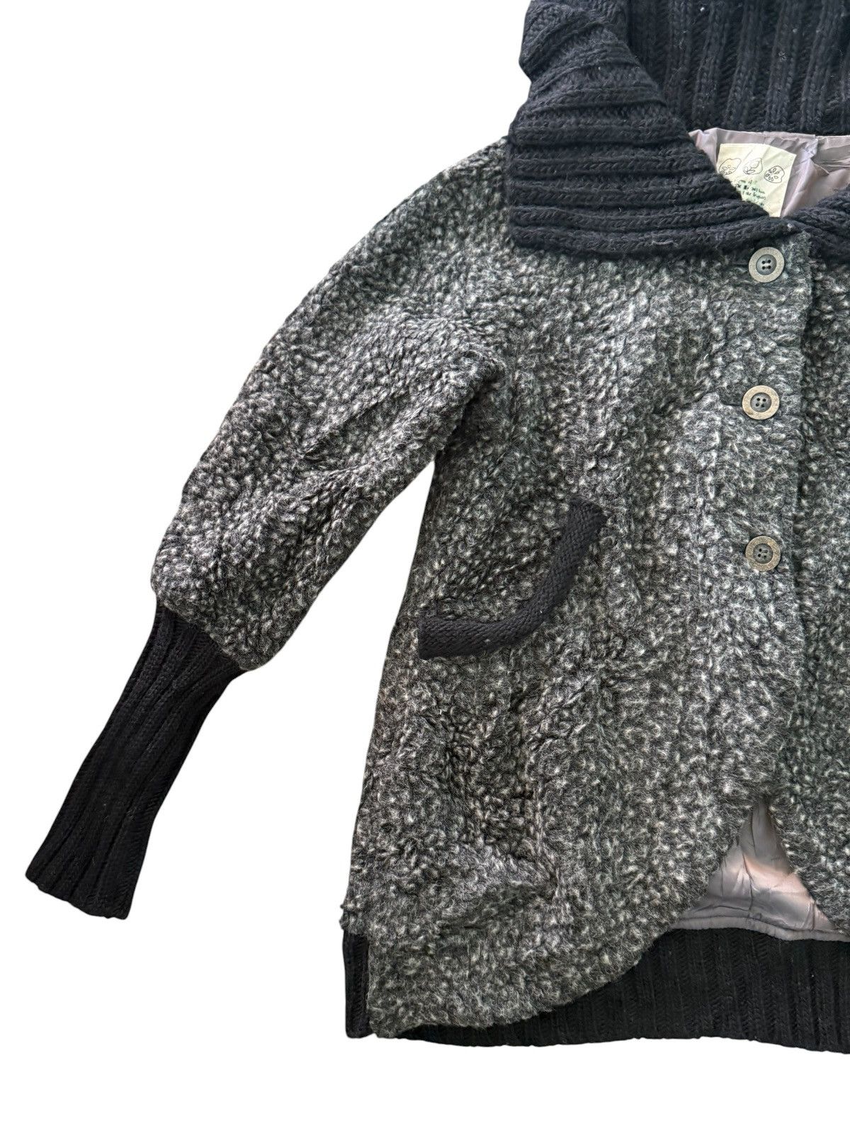 Japanese Brand Japan Brand io Comme io Shawl Collar Cardigan Jacket Size M / US 6-8 / IT 42-44 - 5 Thumbnail