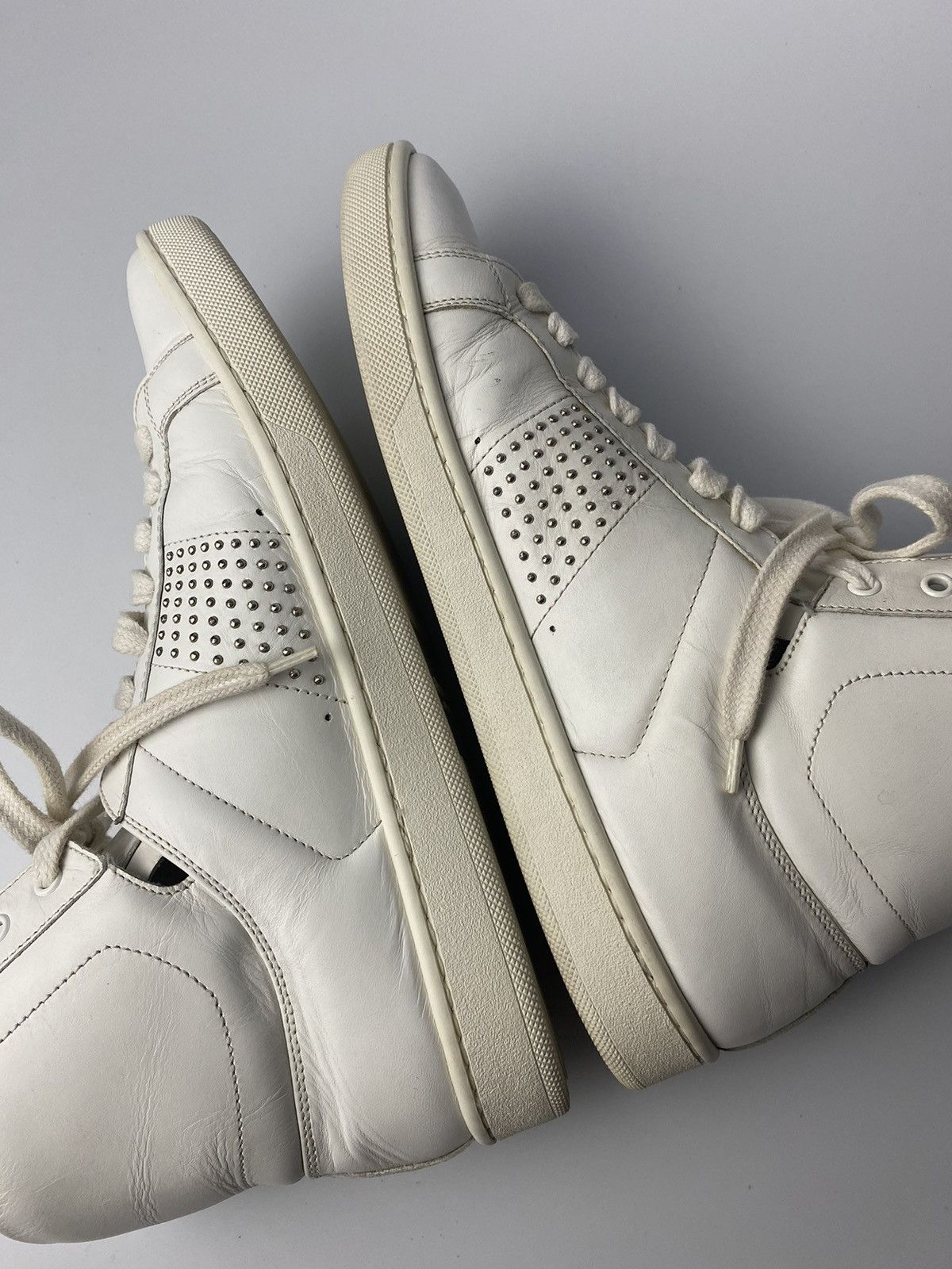 Saint Laurent Paris Saint Laurent Hedi Slimane Studded Sneaker Size US 8 / IT 38 - 9 Thumbnail
