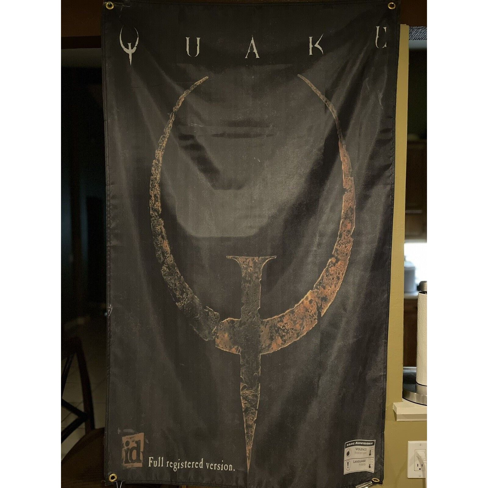 Other QUAKE 5ft Flag PC 1996 id Software Banner Poster Size ONE SIZE - 1 Thumbnail
