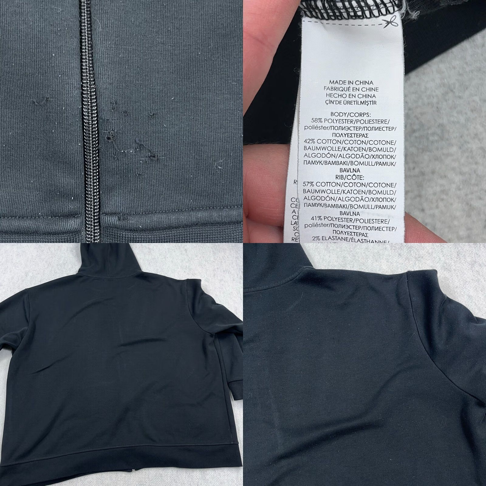 Polo Ralph Lauren Polo Ralph Lauren Performance Hoodie Men 4XB Black Full Zip Jacket DAMAGED* Size US XXL / EU 58 / 5 - 8 Thumbnail