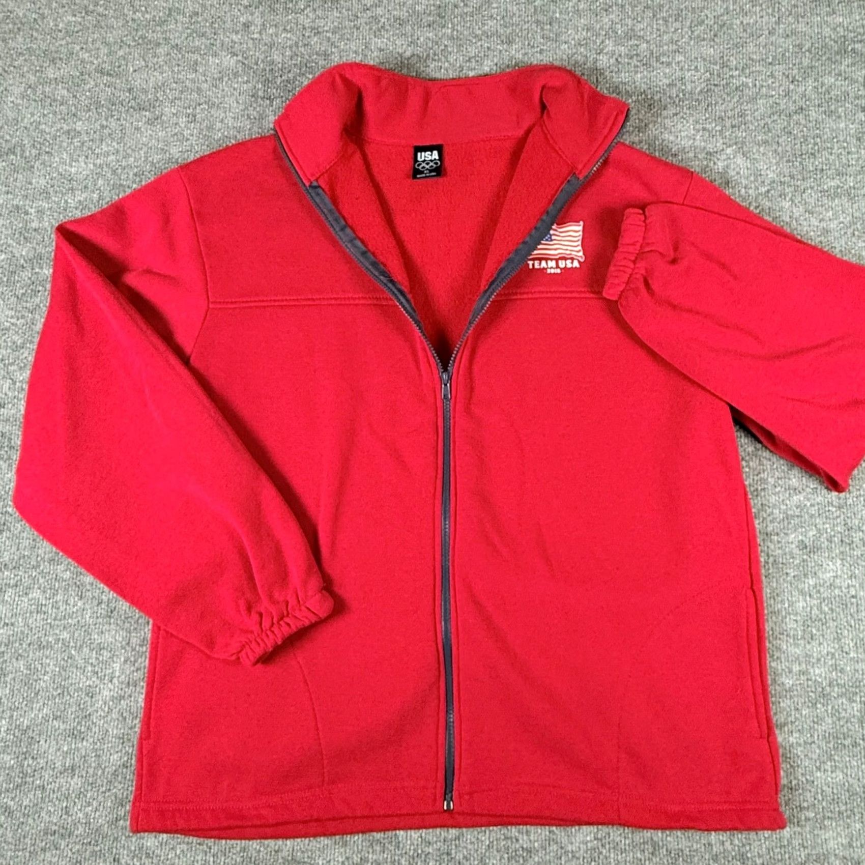 Etro VINTAGE Team USA Olympic Games Red Fleece Full Zip Jacket XL Mens Size US XL / EU 56 / 4 - 3 Thumbnail
