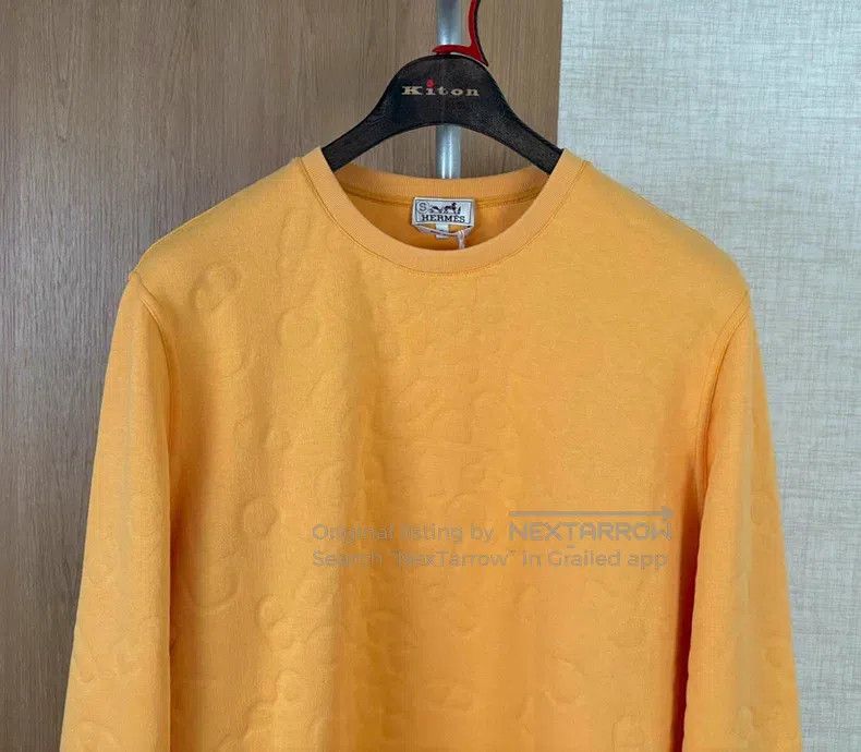Hermes Hermes Spring-Autumn Men's Pig Nose Full Print Sweatshirt Size US XL / EU 56 / 4 - 2 Thumbnail