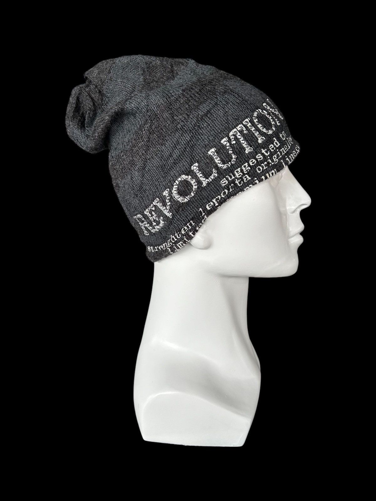 14th Addiction × Hysteric Glamour × Japanese Brand ☠️ Punk Bondage Style Beanie Hats ☠️ Size ONE SIZE - 2 Thumbnail
