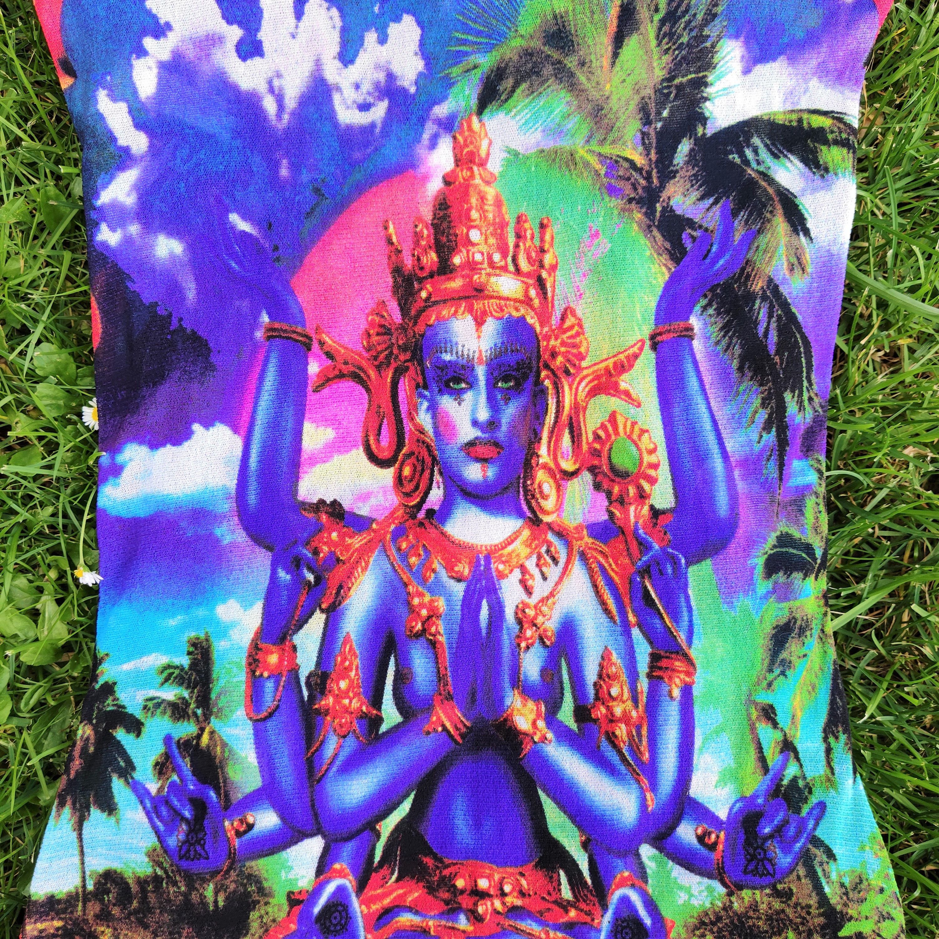 Jean Paul Gaultier Jean Paul Gaultier Hindu God Shiva Mesh Transparent Dress Size M / US 6-8 / IT 42-44 - 7 Thumbnail