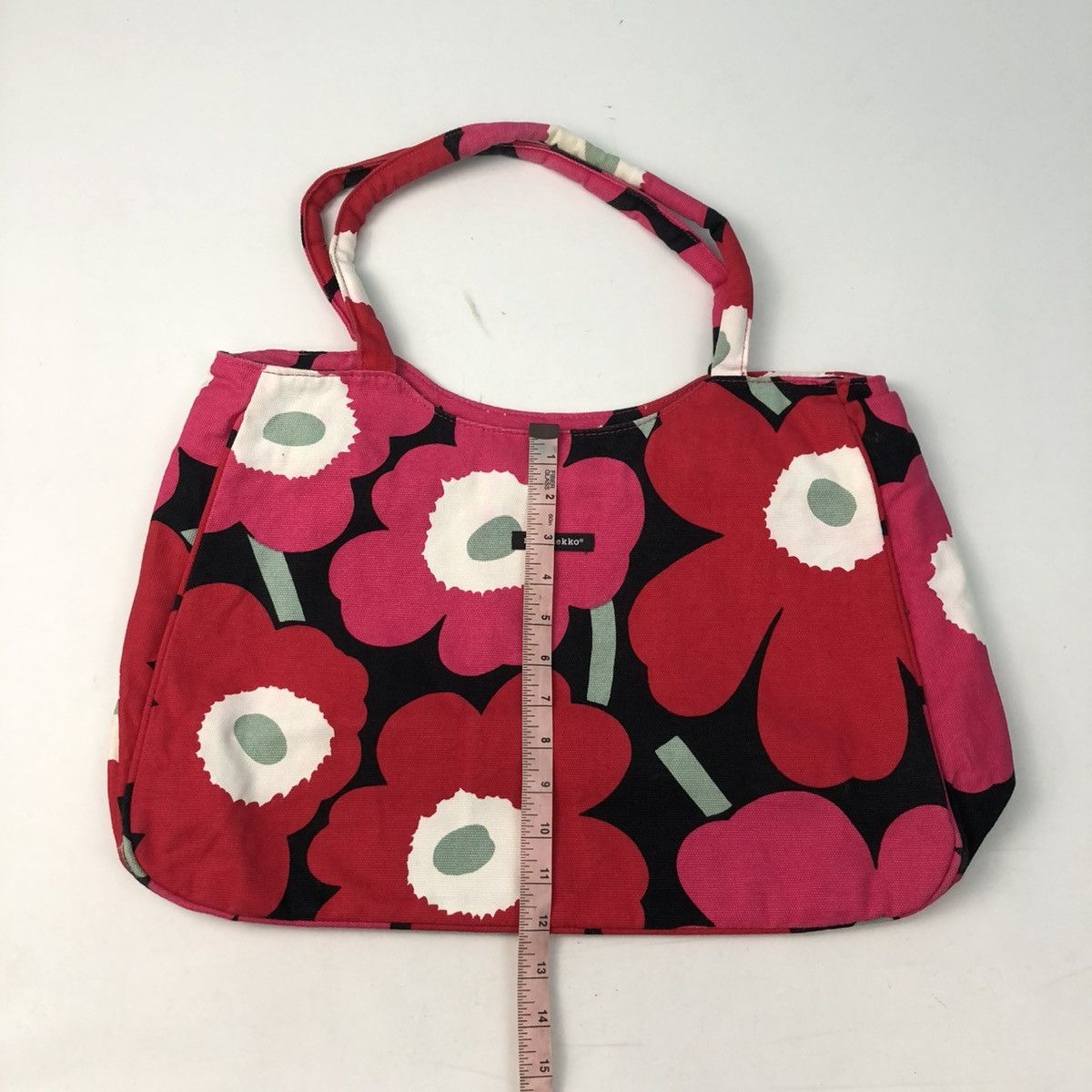 Marimekko ‼️YES‼️ MARIMEKKO BIG FLOWERS PRINTED CANVAS TOTE BAG Size ONE SIZE - 12 Thumbnail
