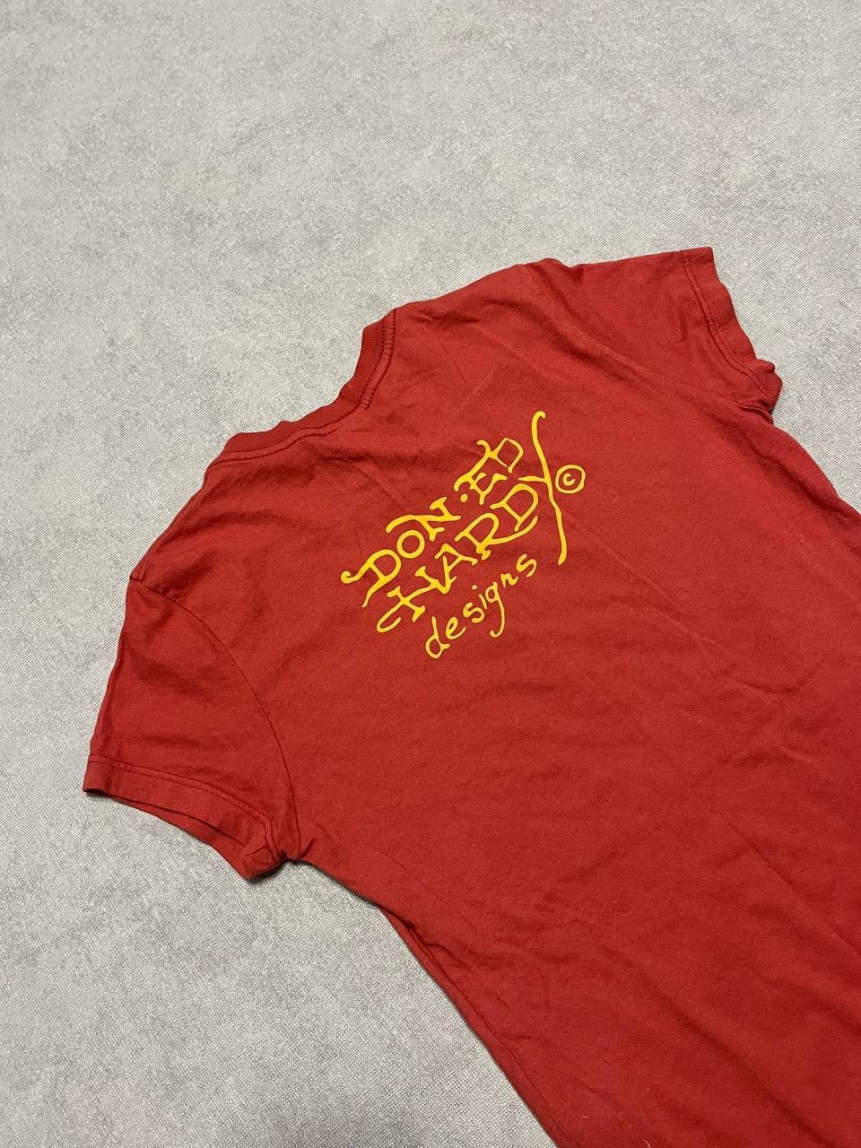 Ed Hardy Vintage Ed Hardy Women`s Red Logo Print T Shirt Size S Size S / US 4 / IT 40 - 7 Thumbnail
