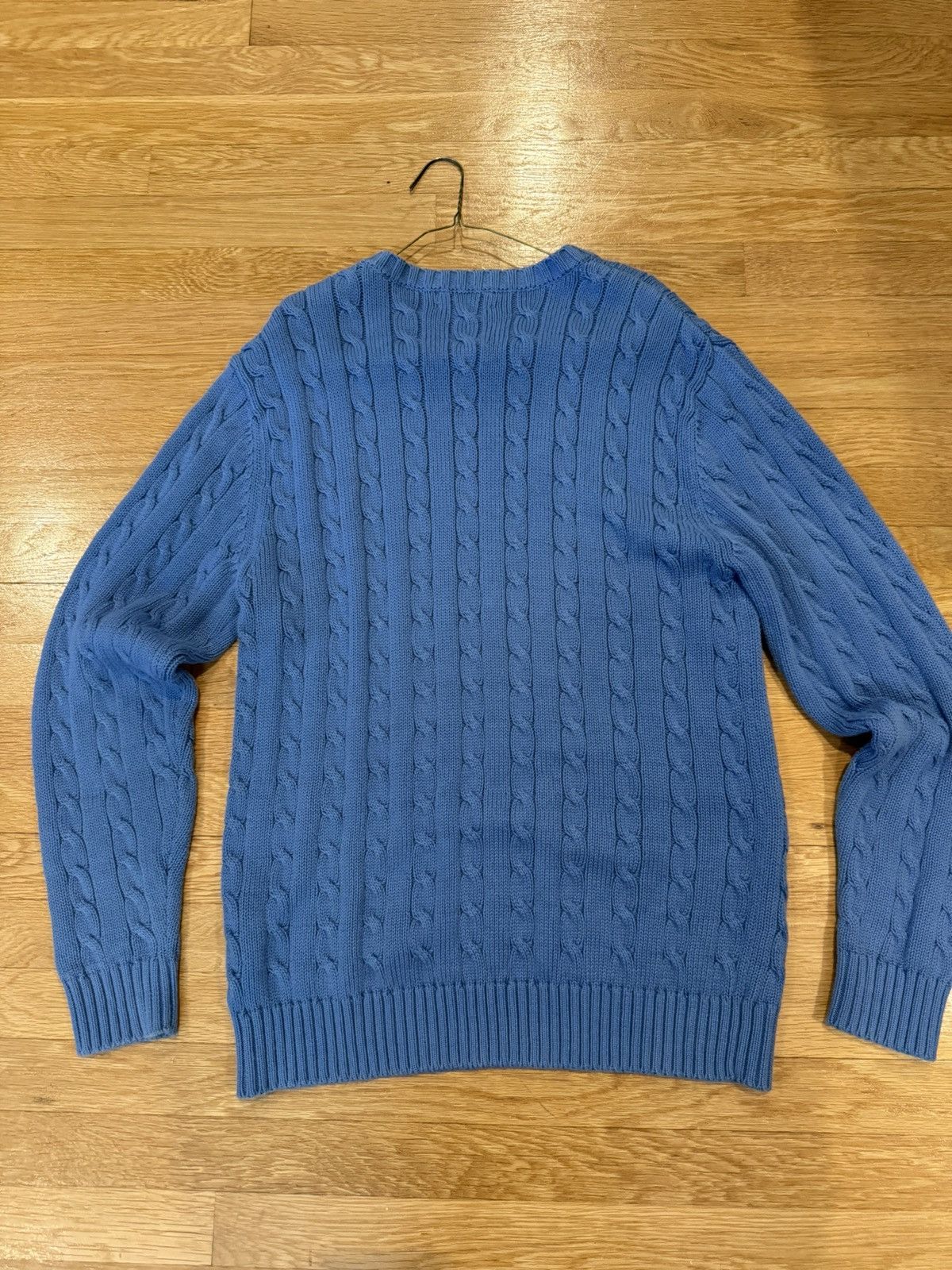 Lands' End × Vintage Lands end blue cable knit sweater Size US M / EU 48-50 / 2 - 2 Thumbnail