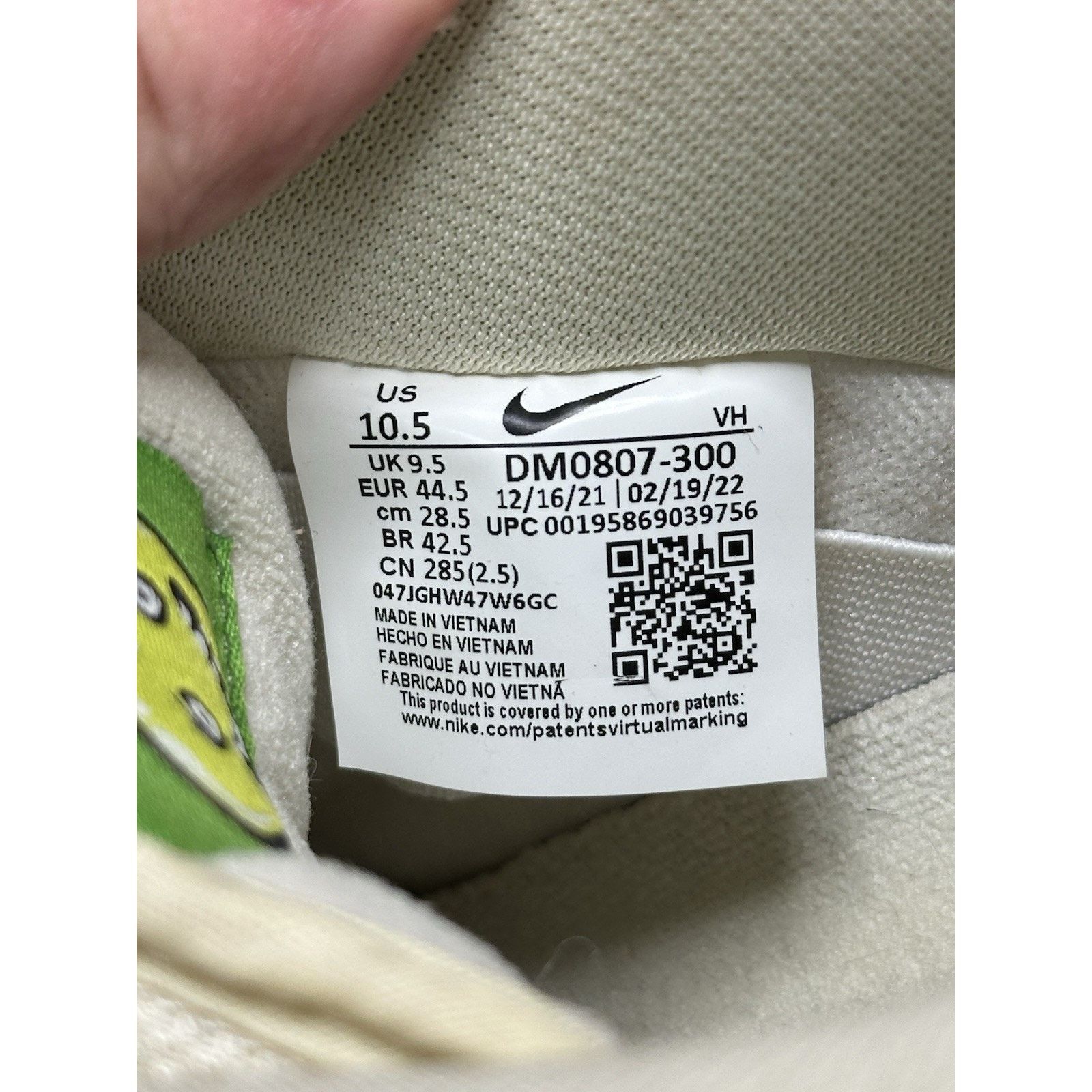 Nike Nike Dunk Pro SB Low Fruity Pack - Green Apple - Size 10.5 Size US 10.5 / EU 43-44 - 7 Thumbnail