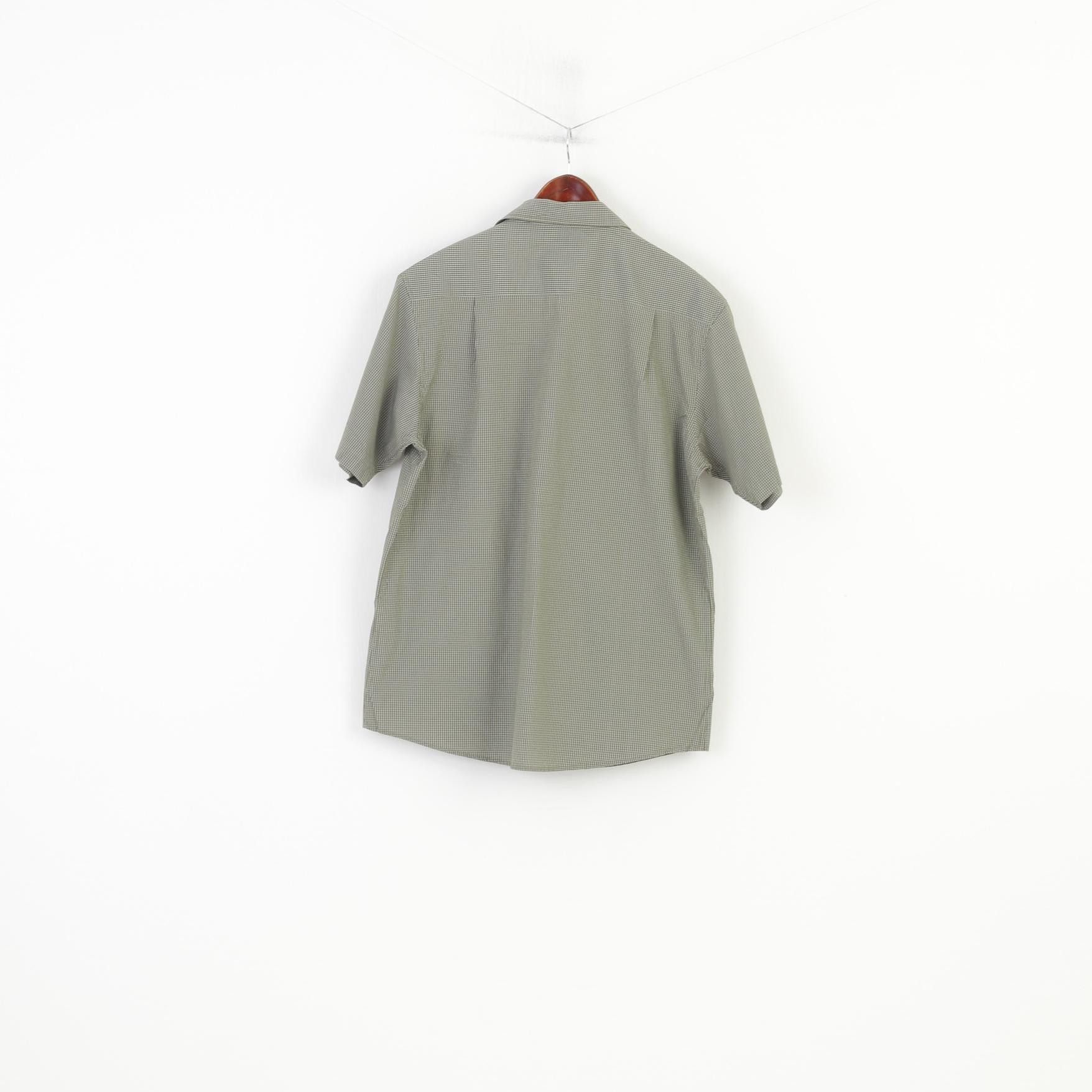 Vintage James Pringle Men L Casual Shirt Green Checkered 11094 Size US L / EU 52-54 / 3 - 7 Thumbnail