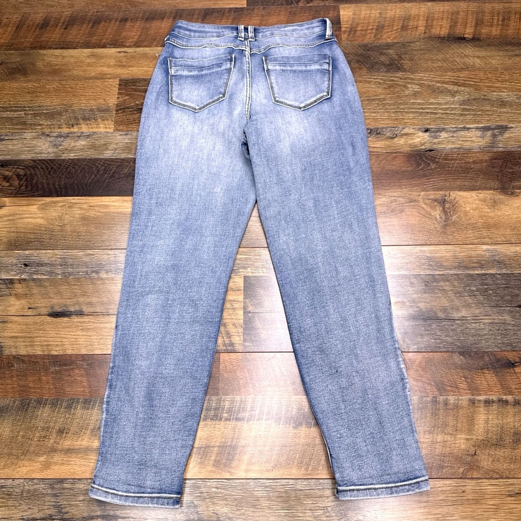 Vintage Rewash Jeans Main Point City High Rise Mom 3 26 Distressed Stretch Denim 26 in 5-Pocket Womens Girls Size 26" / US 2 / IT 38 - 2 Thumbnail