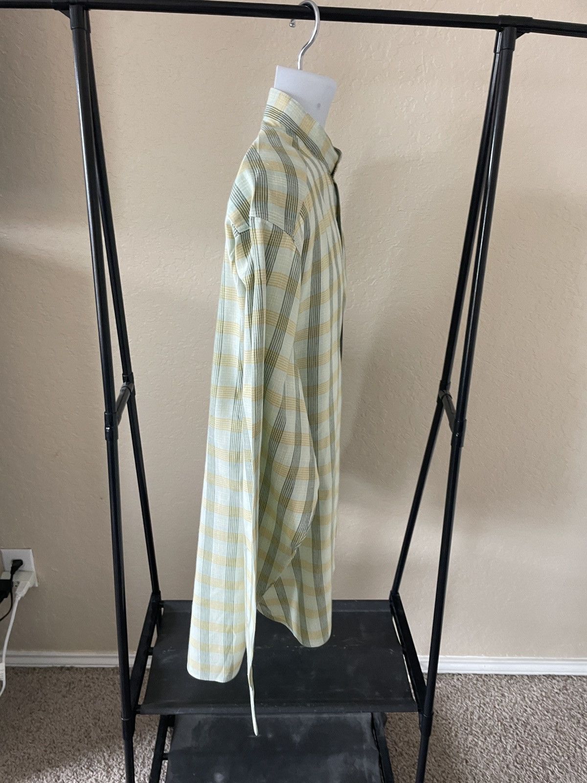 Ermenegildo Zegna Banded Collar one pocket plaid shirt Size US L / EU 52-54 / 3 - 5 Thumbnail