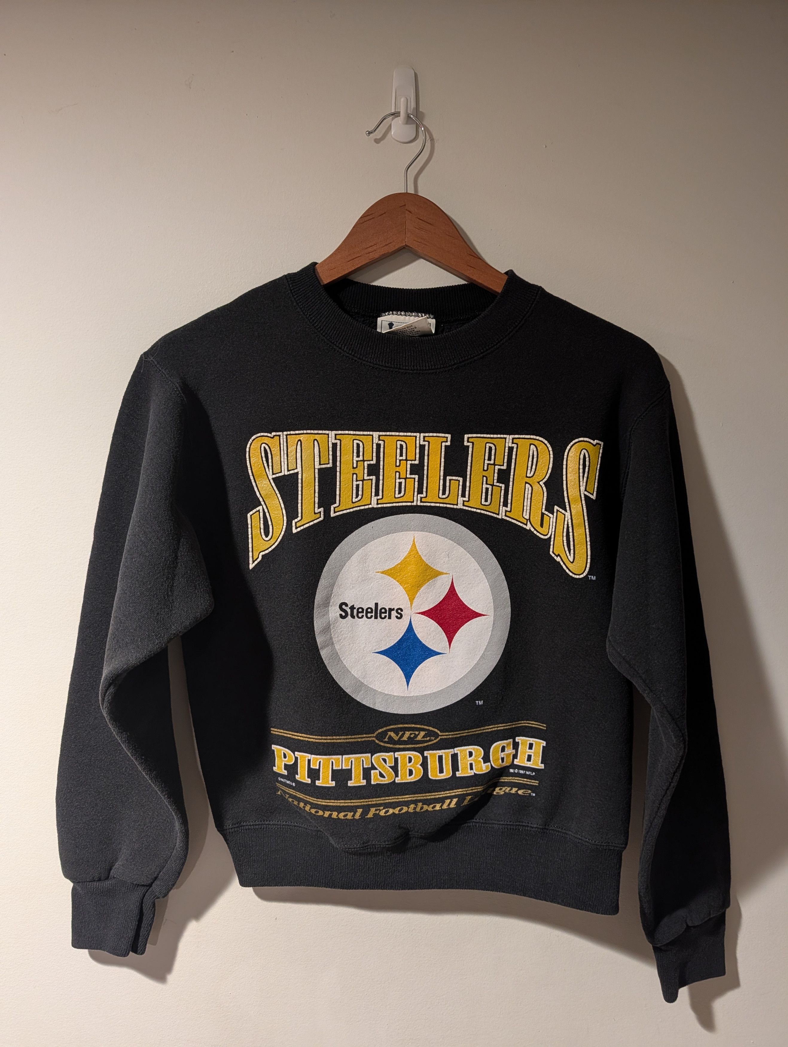 NFL Vintage 90s Lee Pittsburgh Steelers NFL Crewneck KIDS Med Size US M / EU 48-50 / 2 - 1 Thumbnail