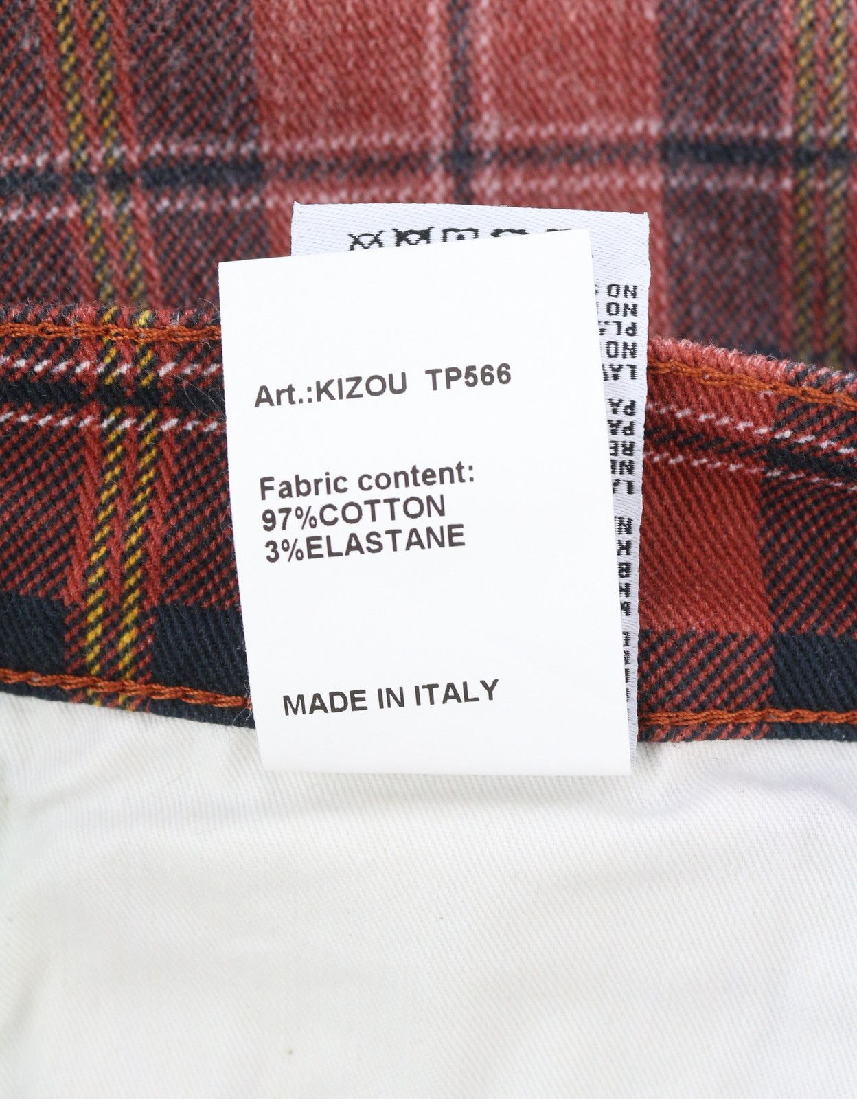 R13 TAILORED DROP 27 Ash Red Plaid 85766 Size 27" / US 4 / IT 40 - 9 Thumbnail