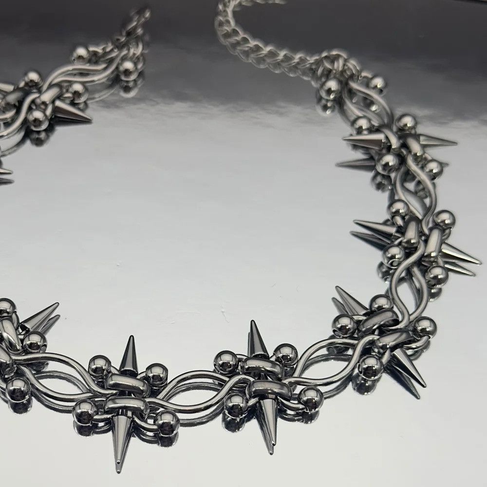 Jewelry Double Layer Chain Cross Choker Size ONE SIZE - 2 Thumbnail