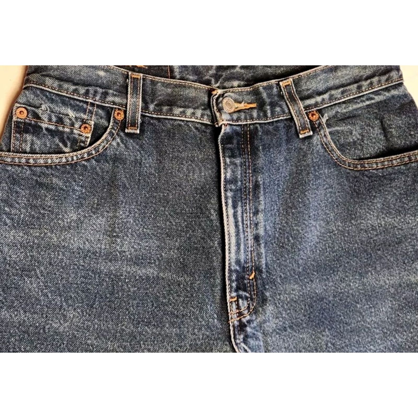 Levi's VINTAGE Levi's 550 Relaxed Fit Jeans Womens Sz 10 28x32 Blue Retro Modern 80s 90s Design Mens Women Boys Girls Size 32" / US 10 / IT 46 - 7 Thumbnail