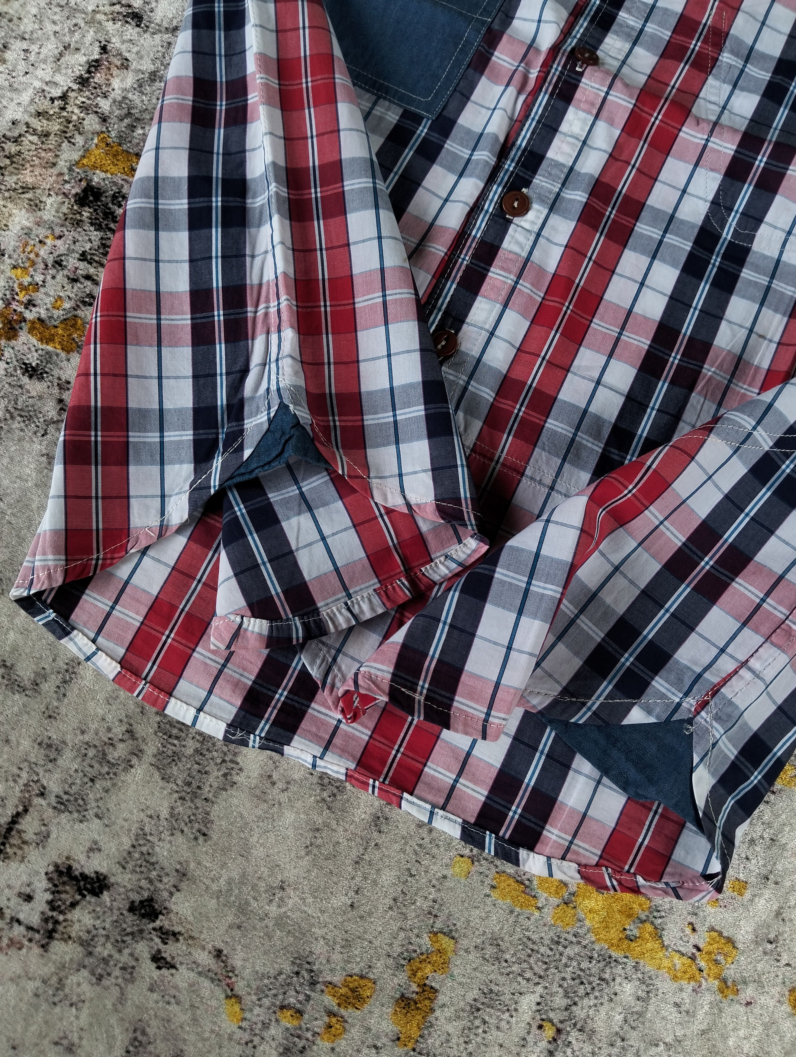 Comme des Garcons AD2005 CDG Junya Watanabe Patchwork Plaid Shirt Size US M / EU 48-50 / 2 - 9 Thumbnail