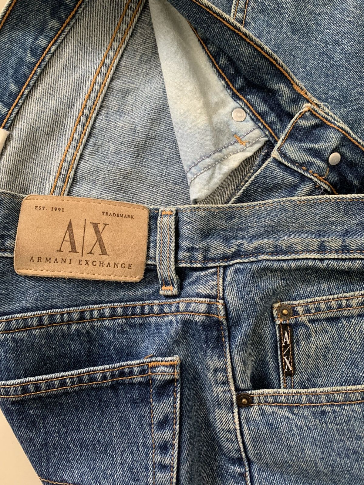 Armani Exchange Armani Exchange Made USA Stonewashed Denim Size US 32 / EU 48 - 4 Thumbnail