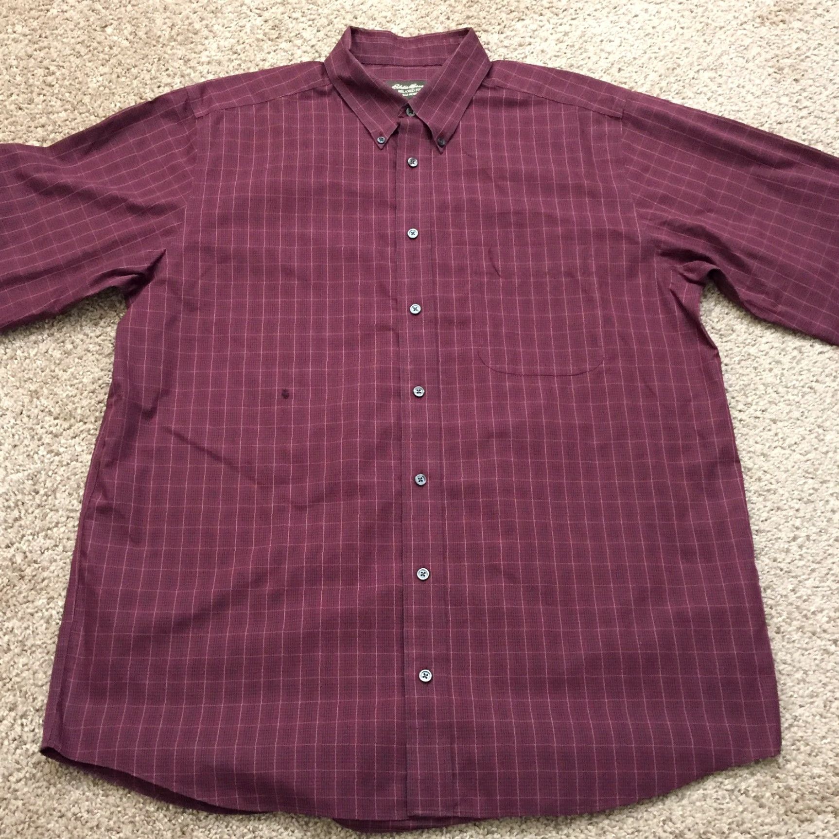 Eddie Bauer Eddie Bauer Shirt Mens LT Red Plaid Long Sleeve Button-Up Relaxed Fit Tall Size US L / EU 52-54 / 3 - 5 Thumbnail