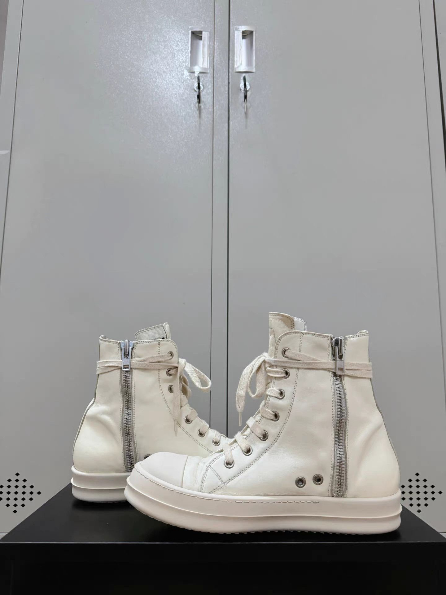 Rick Owens Rick Owens leather Converse high-top sneakers Size US 9 / IT 39 - 6 Thumbnail