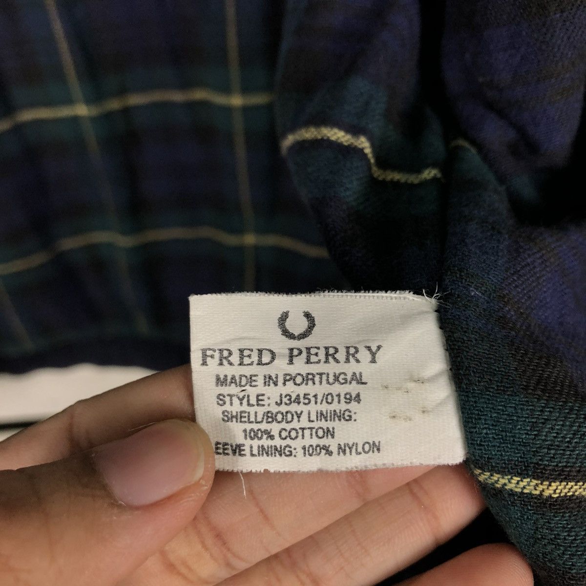 Fred Perry 🔥VINTGE BOMBER JACKET FRED PERRY MADE IN PORTUGAL BLANKET Size US M / EU 48-50 / 2 - 22 Thumbnail