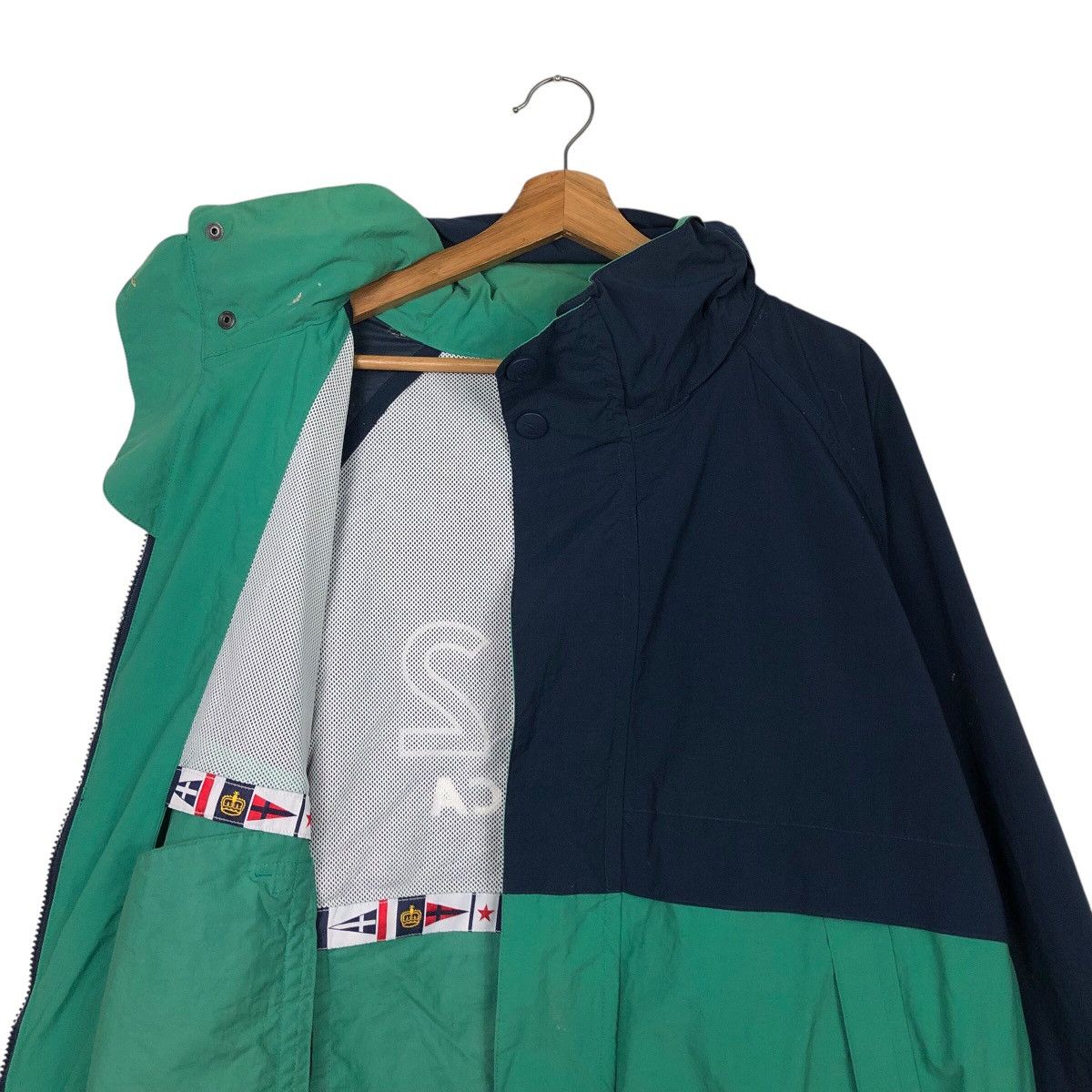 Nautica 📌Vintage Bomber Jacket Nautica Big Logo Back Hit Size US L / EU 52-54 / 3 - 15 Thumbnail