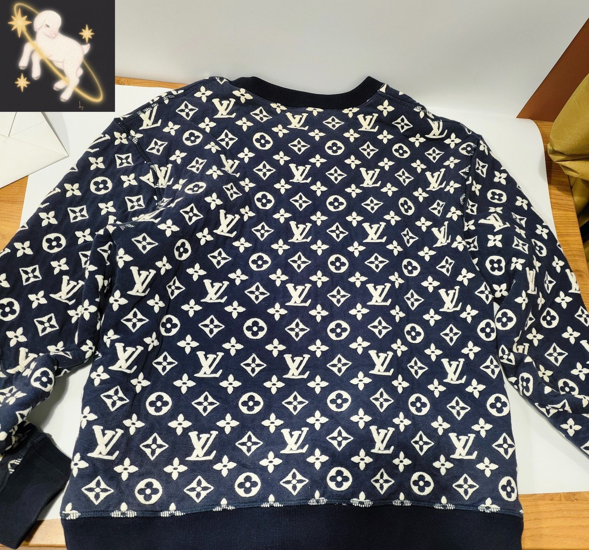 Louis Vuitton Louis Vuitton Blue Hoodie S Men Size US S / EU 44-46 / 1 - 1 Thumbnail