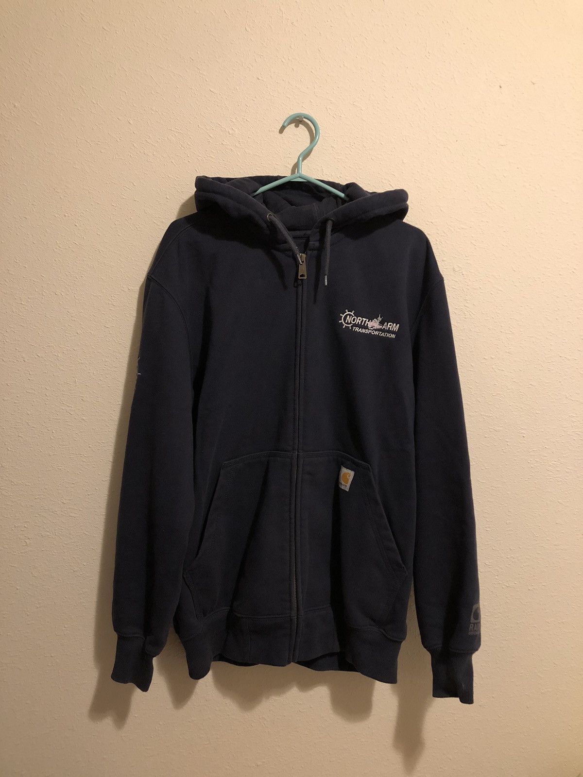 Carhartt × Vintage Carhartt Full Zip Embroidered Heavyweight Hoodie Size US L / EU 52-54 / 3 - 1 Thumbnail