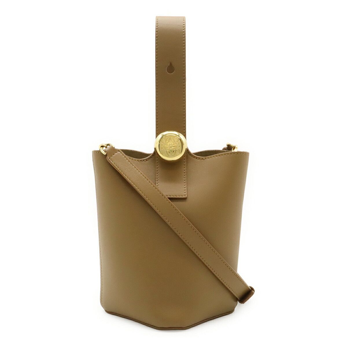 Loewe Loewe Loewe Pebble Bucket Smooth Calf Leather 2way Bag Leather Shoulder Bag AANBBBMX01 DUTY FREE for USA Size ONE SIZE - 1 Thumbnail