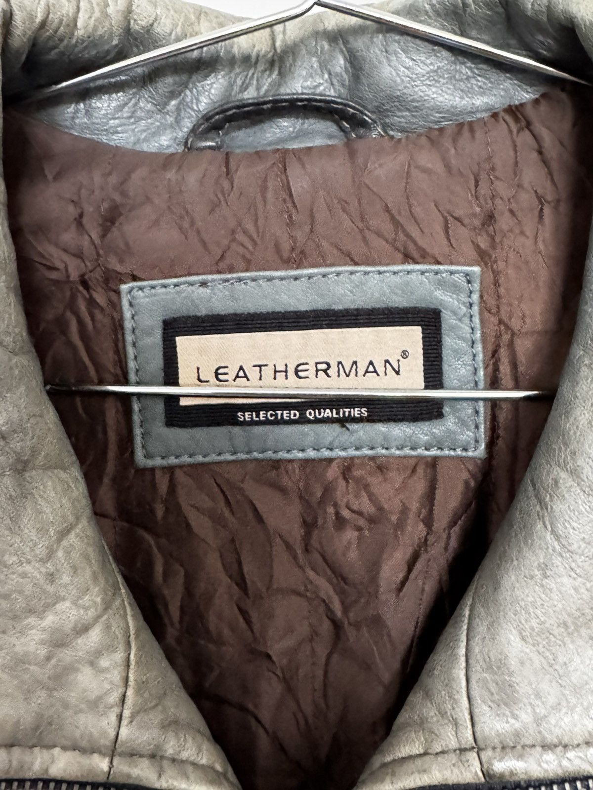 Other Vintage Leather Bomber Jacket Size US L / EU 52-54 / 3 - 7 Thumbnail