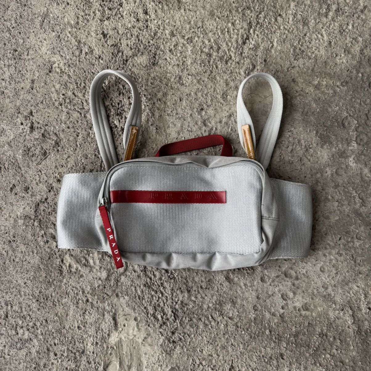 Prada Prada Metallic Silver Nylon Chest Rig Bag Size ONE SIZE - 1 Thumbnail