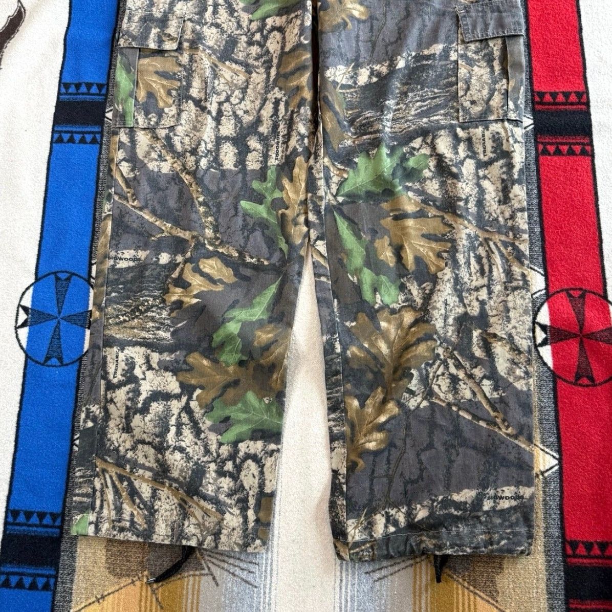 Jerzees VINTAGE Jerzees Cargo Pants Camouflage 90s Brown Regular Men Large 36x32 Inseam 32 Army Camouflage Cargo Pants Size US 33 - 6 Thumbnail