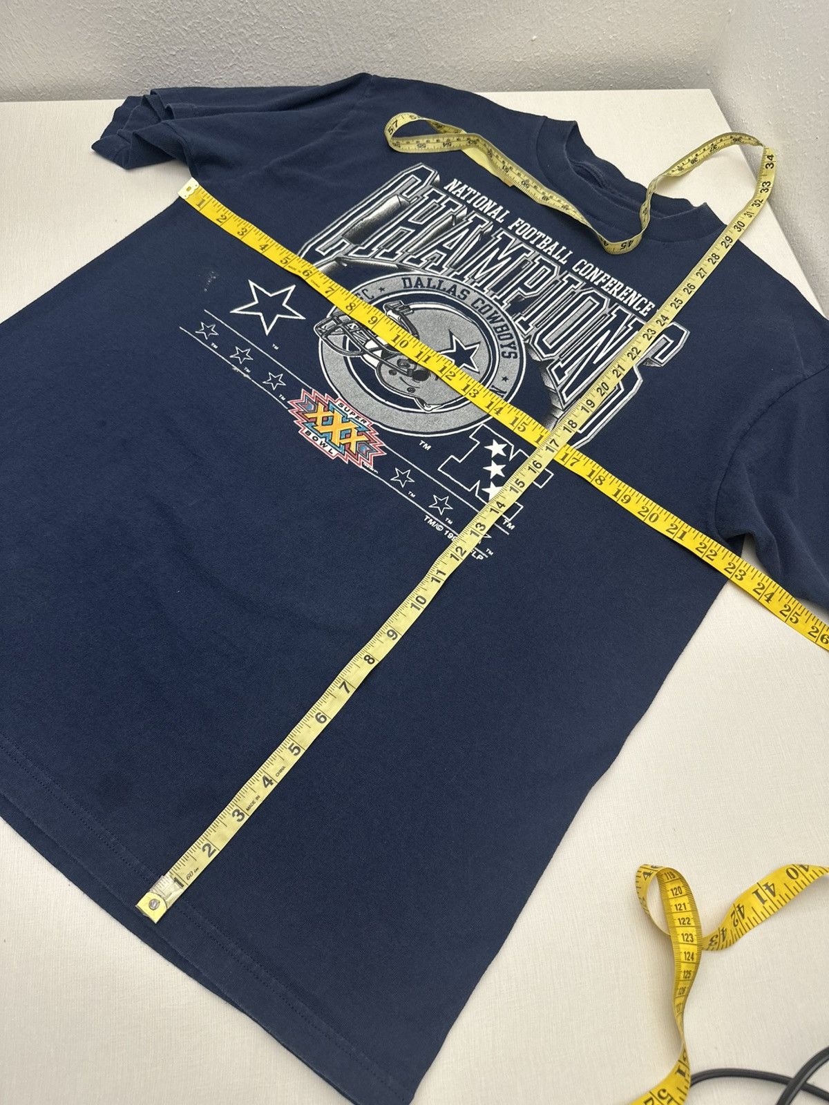 NFL Vintage 90s Dallas Cowboys 1996 Super Bowl XXX NFC Champions Size US XL / EU 56 / 4 - 5 Thumbnail