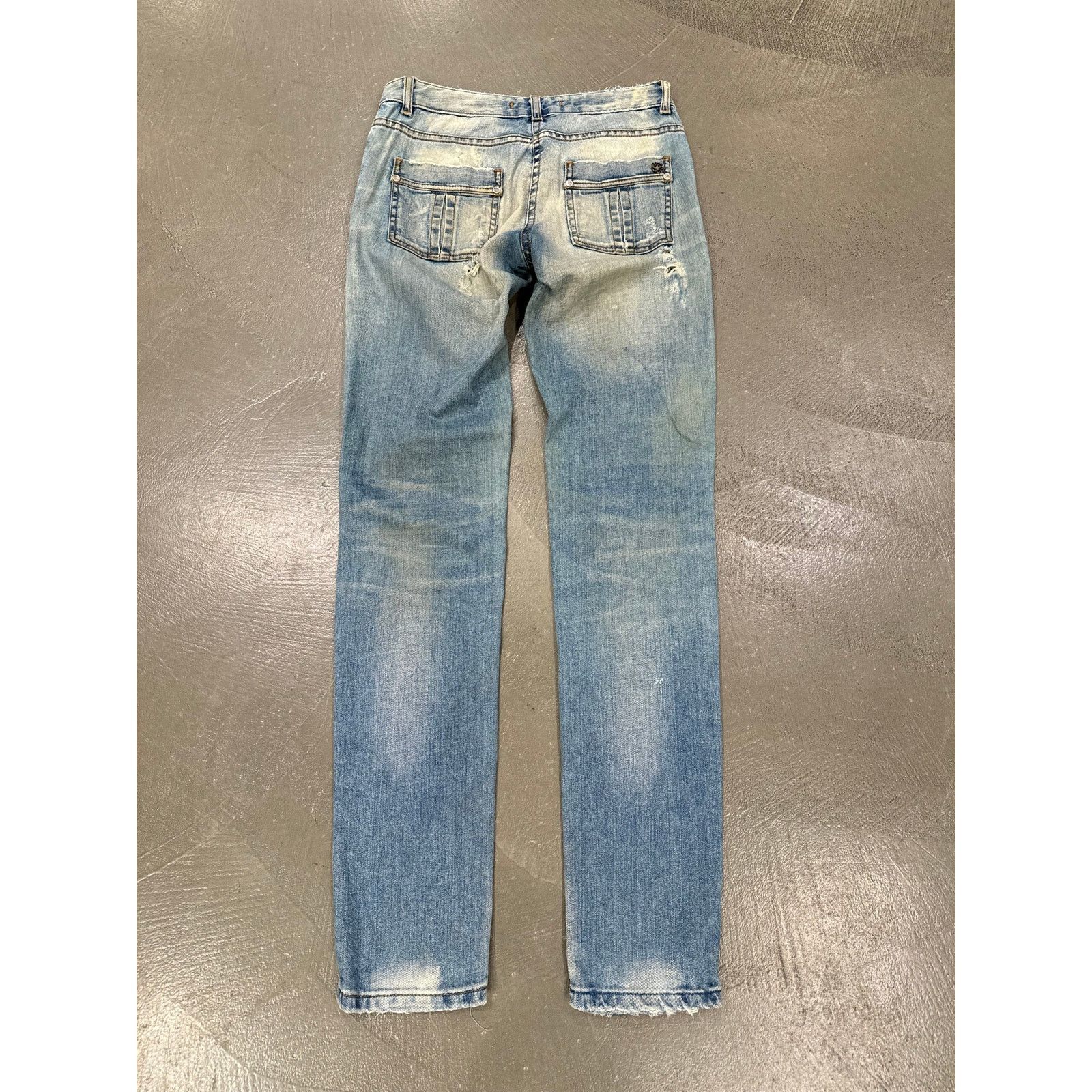 Roberto Cavalli Roberto Cavalli distressed leopard patch glitter jeans Size 27" / US 4 / IT 40 - 4 Thumbnail