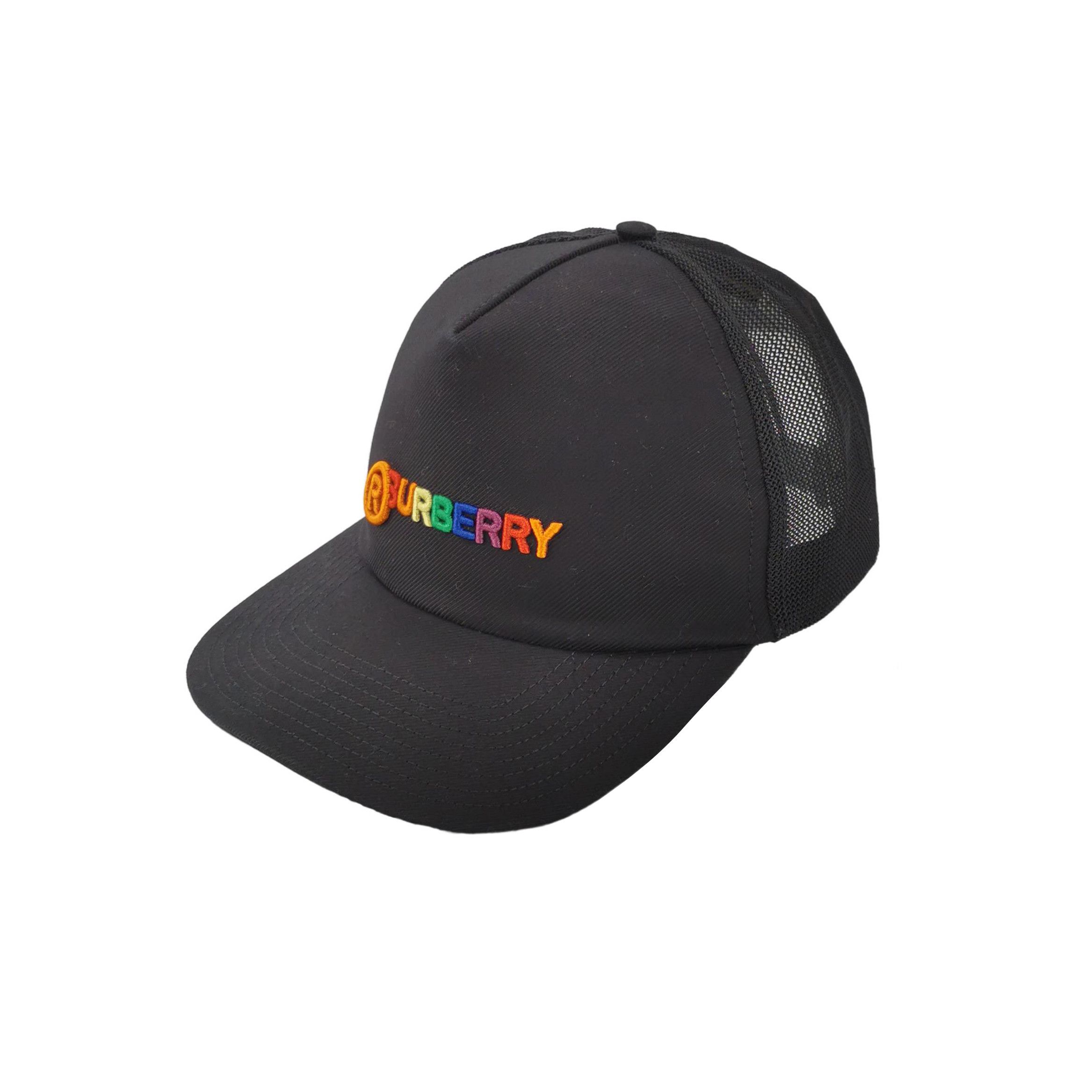 Burberry Burberry Embroidered Logo Mesh Trucker Hat Size M Size ONE SIZE - 1 Thumbnail