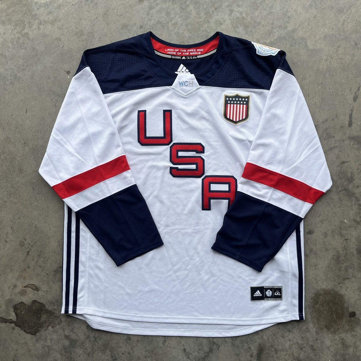 USA Olympics × Vintage World Cup of Hockey USA Jersey Size US XXL / EU 58 / 5 - 1 Thumbnail