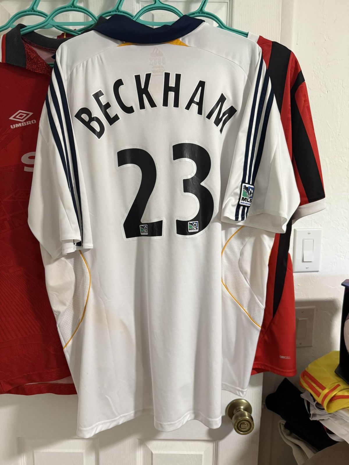 Adidas LA galaxy 2007 home beckham jersey Size US XXL / EU 58 / 5 - 1 Thumbnail